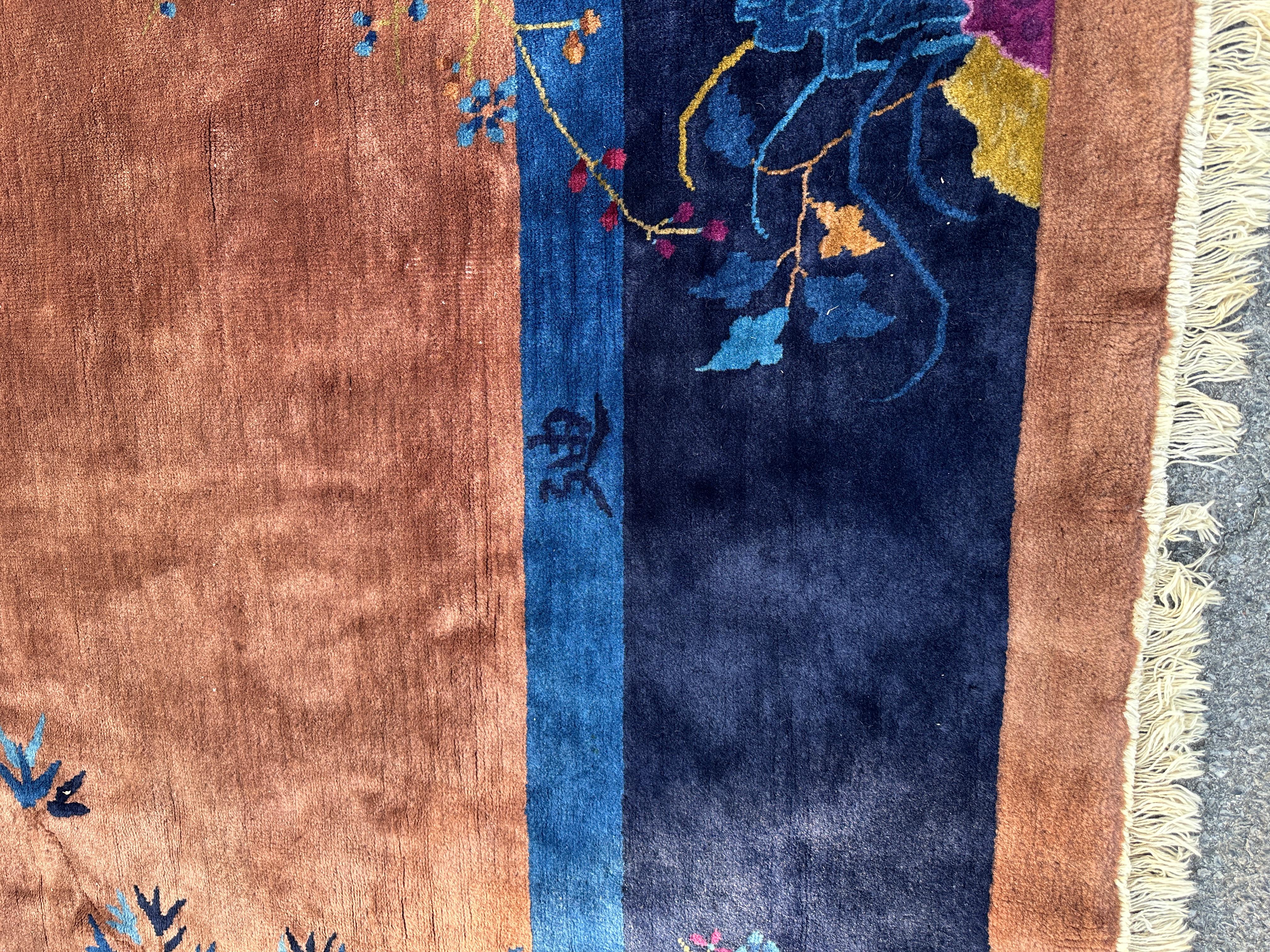 SUPERB Antique Chinese Art Deco Rug circa 1930s    MUST  SELL          MUST SELL For Sale 3