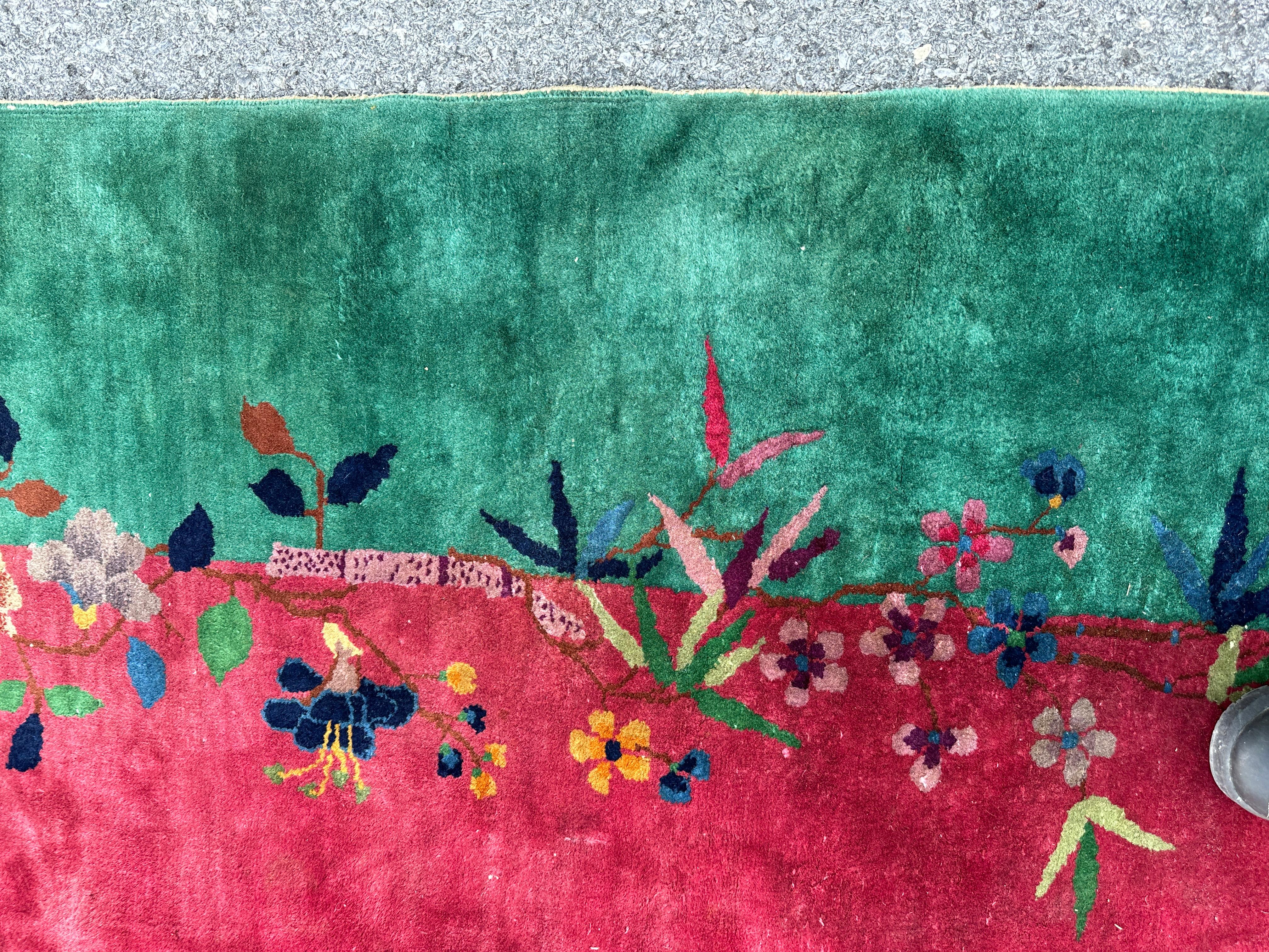 SUPERB Antique Chinese Art Deco Rug circa 1930s - RR4671 5