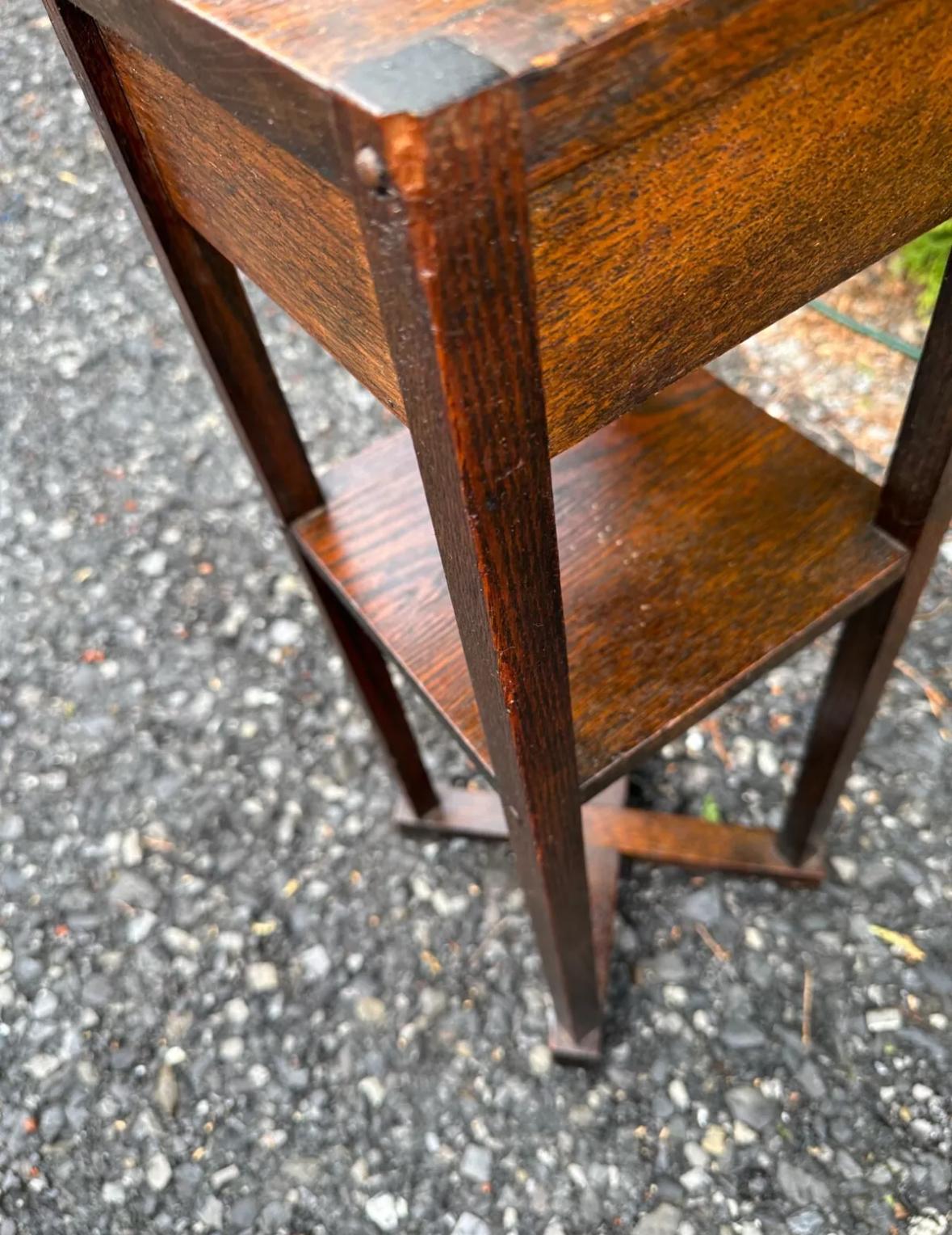 SUPERB Antiker Cushman Arts and Craft Stand, ca. 1910, Stickley Ära - W7764 4