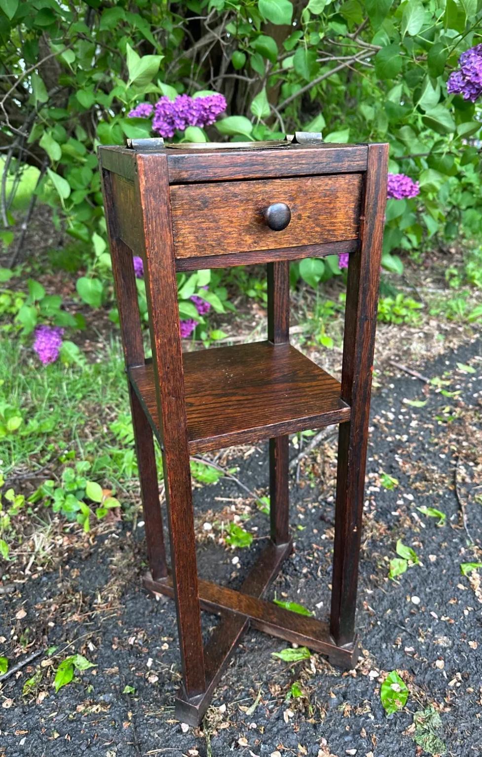 SUPERB Antiker Cushman Arts and Craft Stand, ca. 1910, Stickley Ära - W7764 6
