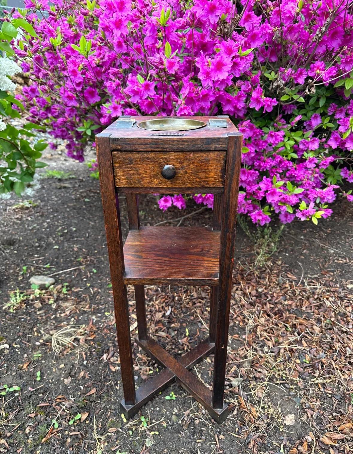 SUPERB Antiker Cushman Arts and Craft Stand, ca. 1910, Stickley Ära - W7764 10