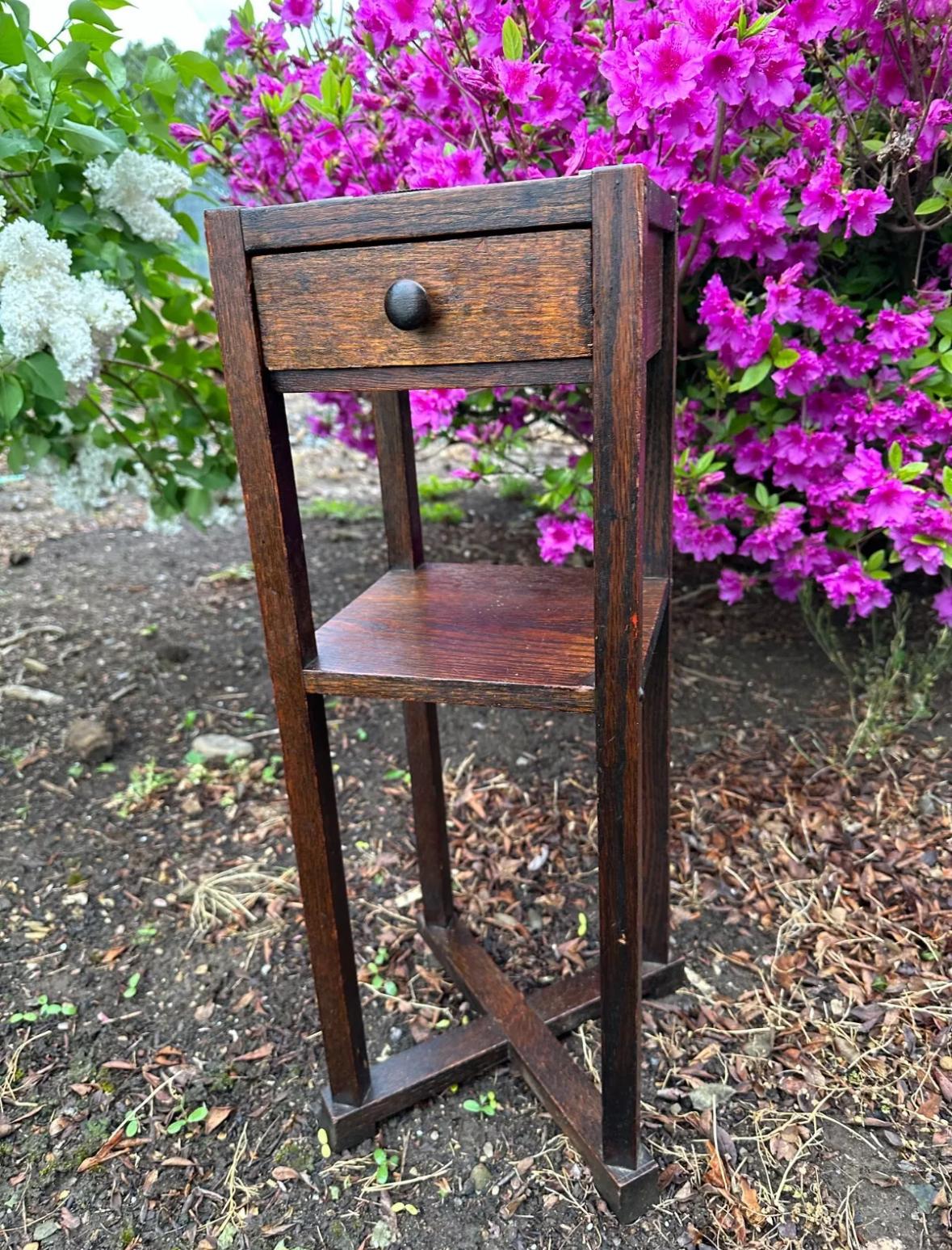 SUPERB Antiker Cushman Arts and Craft Stand, ca. 1910, Stickley Ära - W7764 13