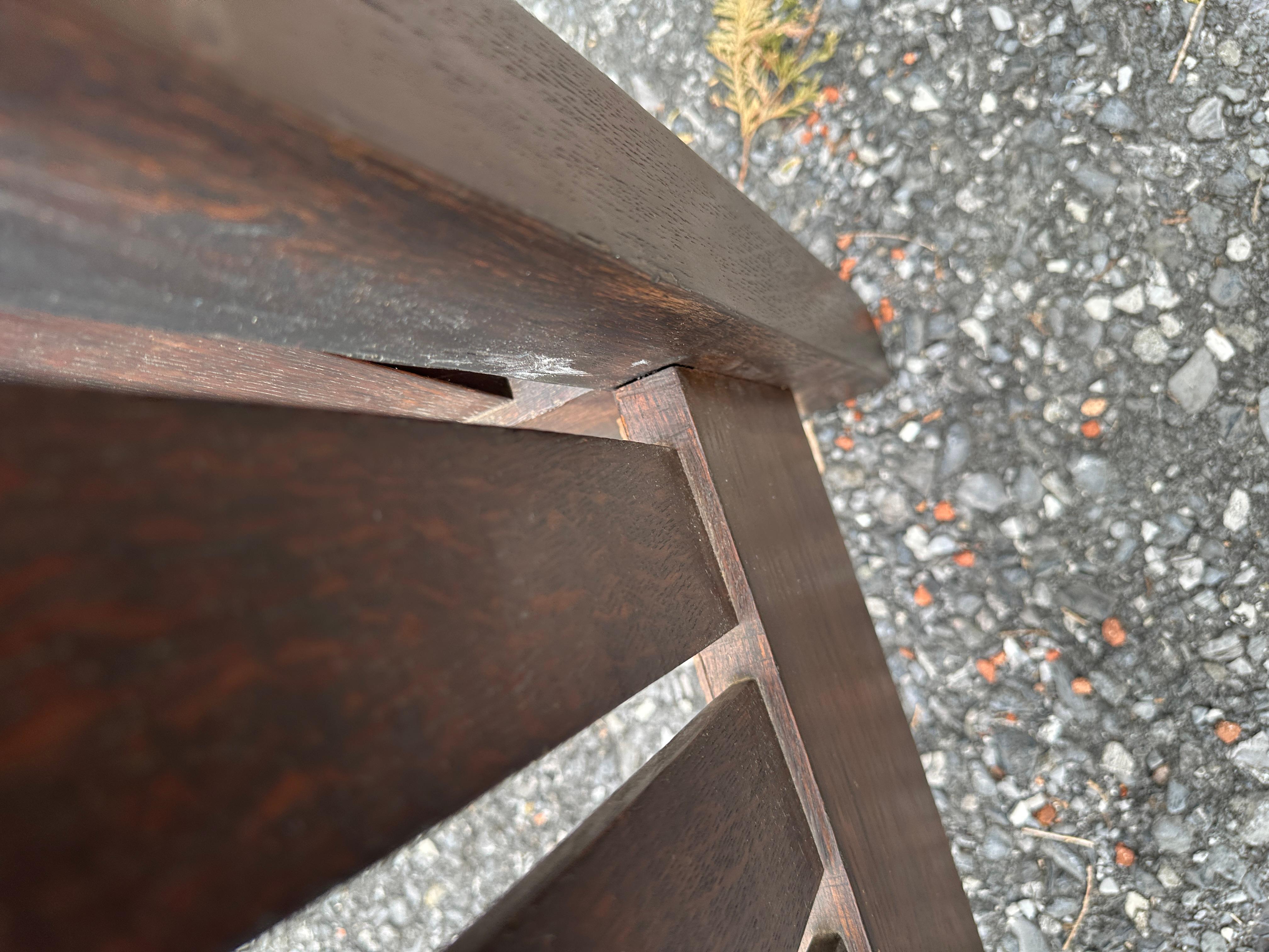 SUPERB Antike   GUSTAV STICKLEY   Armlehne um 1909 - W7539 SALE  VERKAUF im Angebot 9