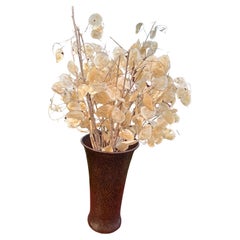 SUPERB Antike Gustav Stickley-Vase aus gehämmertem Kupfer, gehämmert, W4444