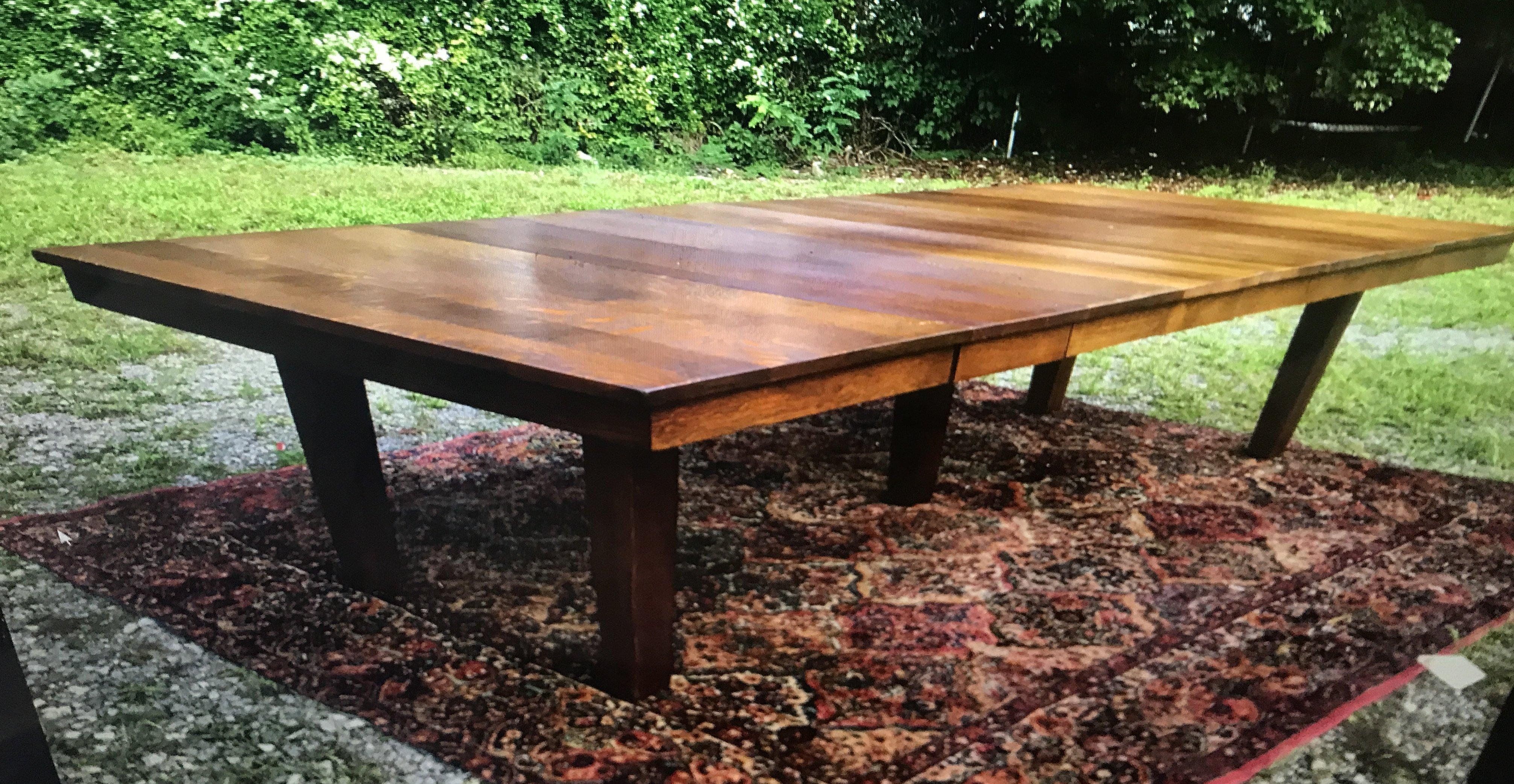 SUPERB Mesa de comedor antigua L&JG Stickley - ¡Muy rara! Artes y manualidades en venta