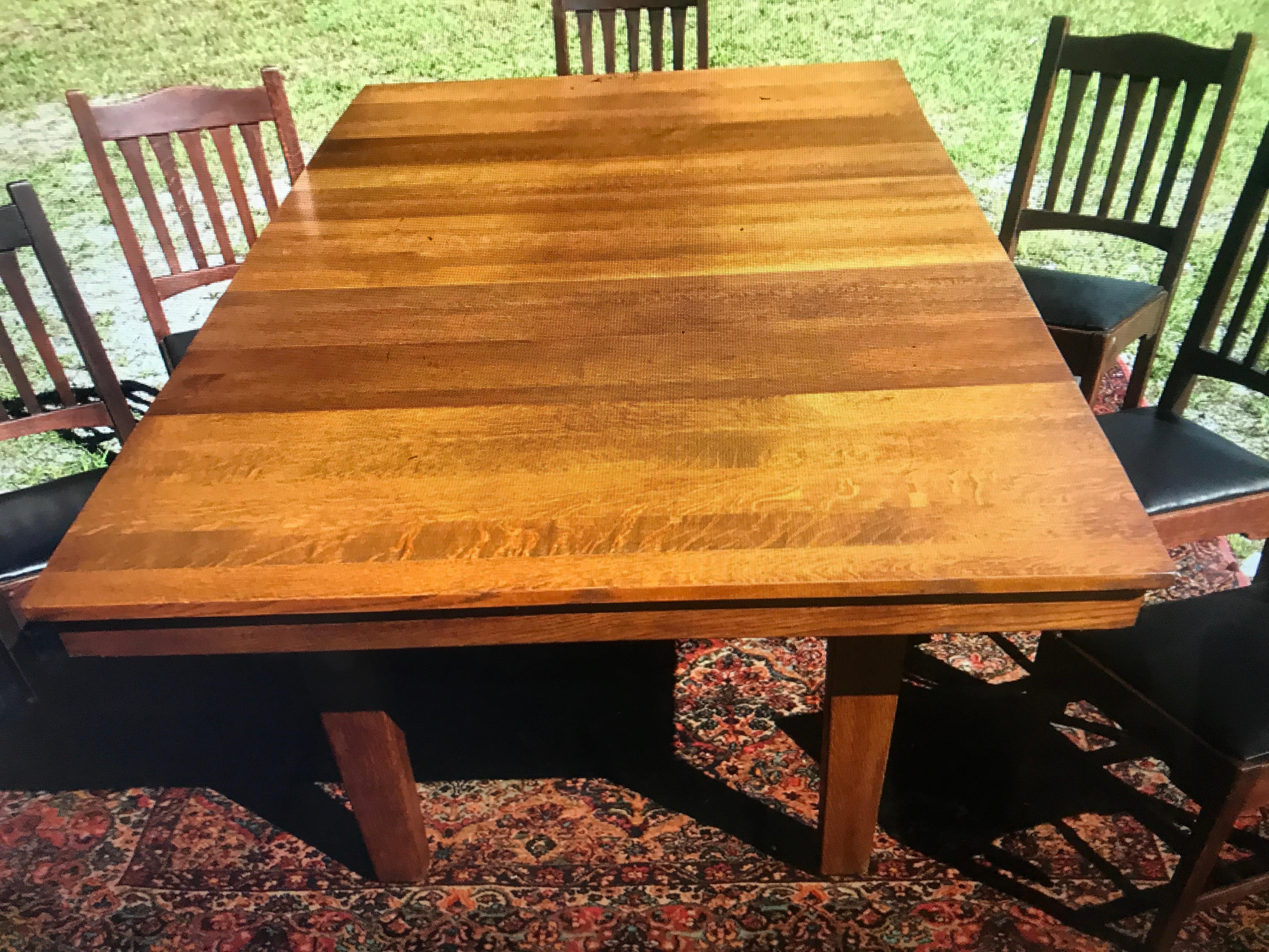 SUPERB Mesa de comedor antigua L&JG Stickley - ¡Muy rara! en venta 1