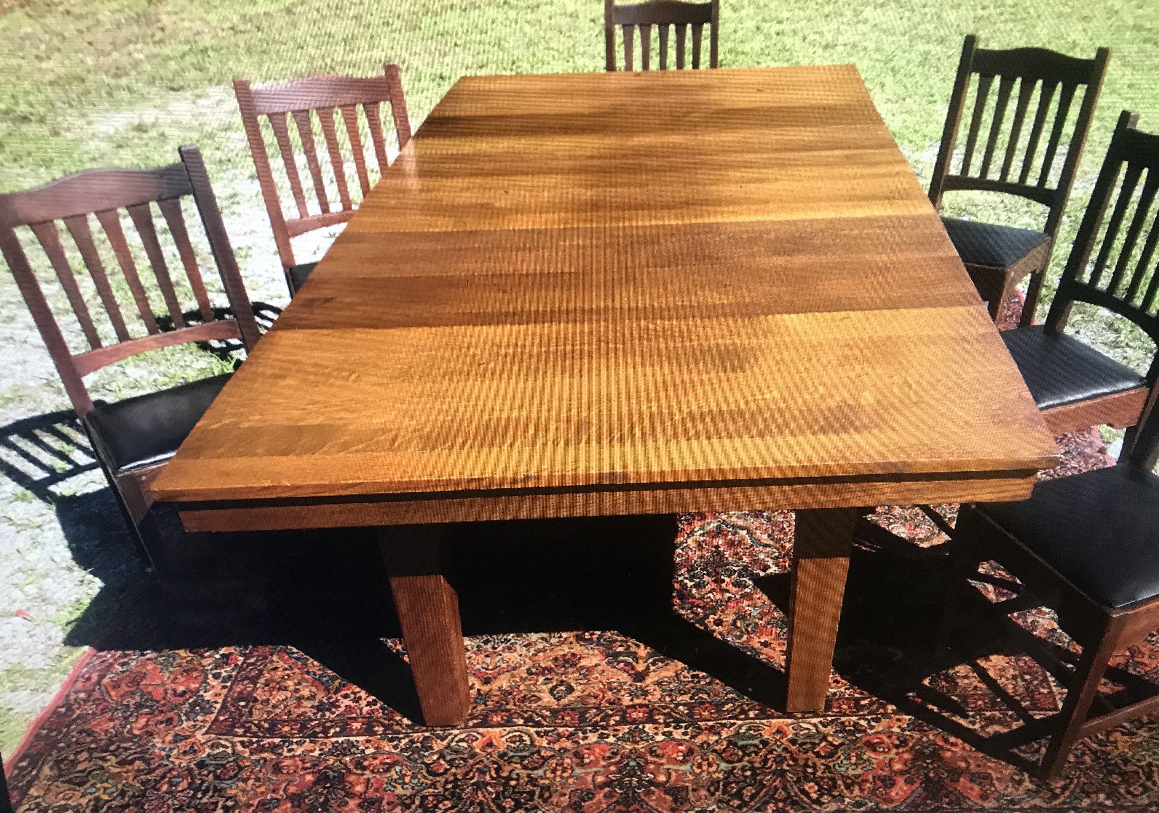 SUPERB Mesa de comedor antigua L&JG Stickley - ¡Muy rara! en venta 2