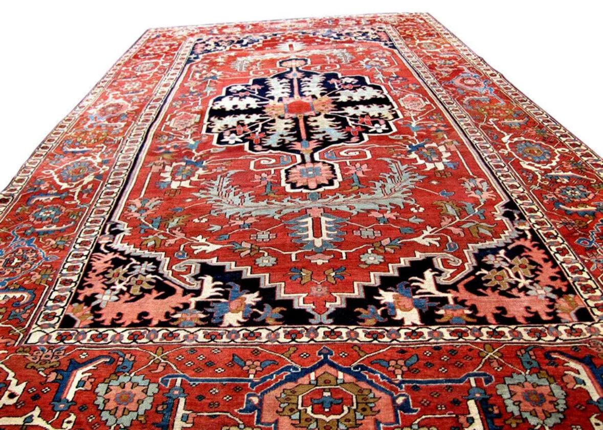 Hervorragender antiker übergroßer PERSIAN Serapi Orientteppich in Übergröße - 9'7'' x 14'11