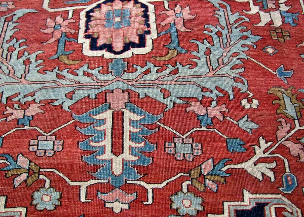 Hervorragender antiker übergroßer PERSIAN Serapi Orientteppich in Übergröße - 9'7'' x 14'11