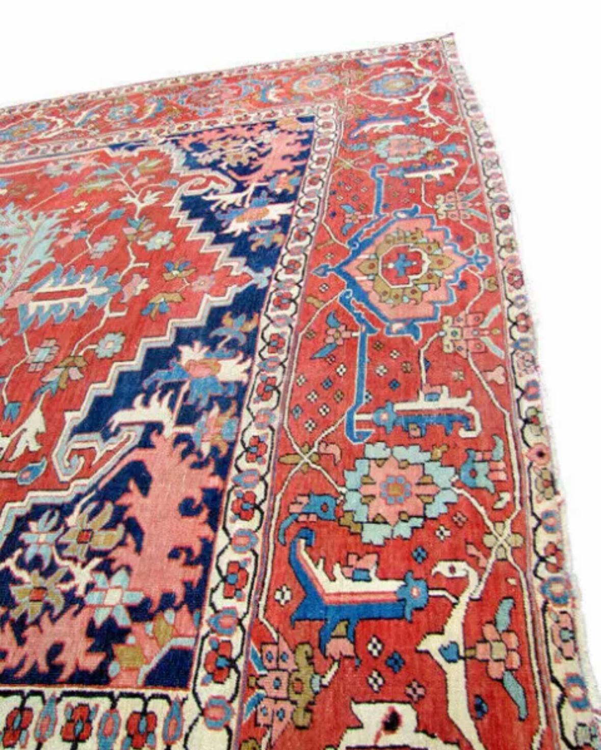Hervorragender antiker übergroßer PERSIAN Serapi Orientteppich in Übergröße - 9'7'' x 14'11