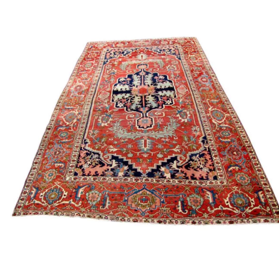 Hervorragender antiker übergroßer PERSIAN Serapi Orientteppich in Übergröße - 9'7'' x 14'11