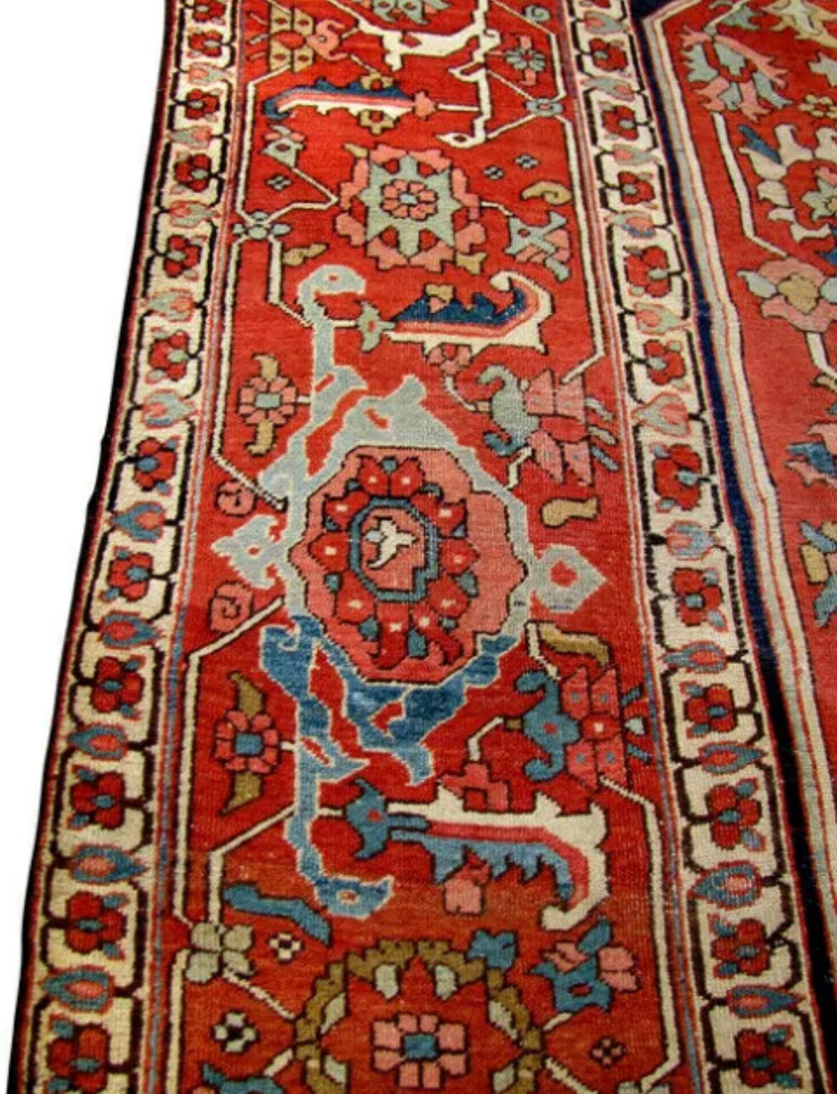 Hervorragender antiker übergroßer PERSIAN Serapi Orientteppich in Übergröße - 9'7'' x 14'11