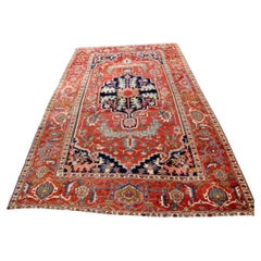 Superb Antique Oversize PERSIAN Serapi Oriental Rug - 9'7'' x 14'11"  - RR544