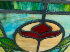 SUPERB Antique    PAIR   of Stained Glass Windows FROM EARLY 1900s  SALE 20% off