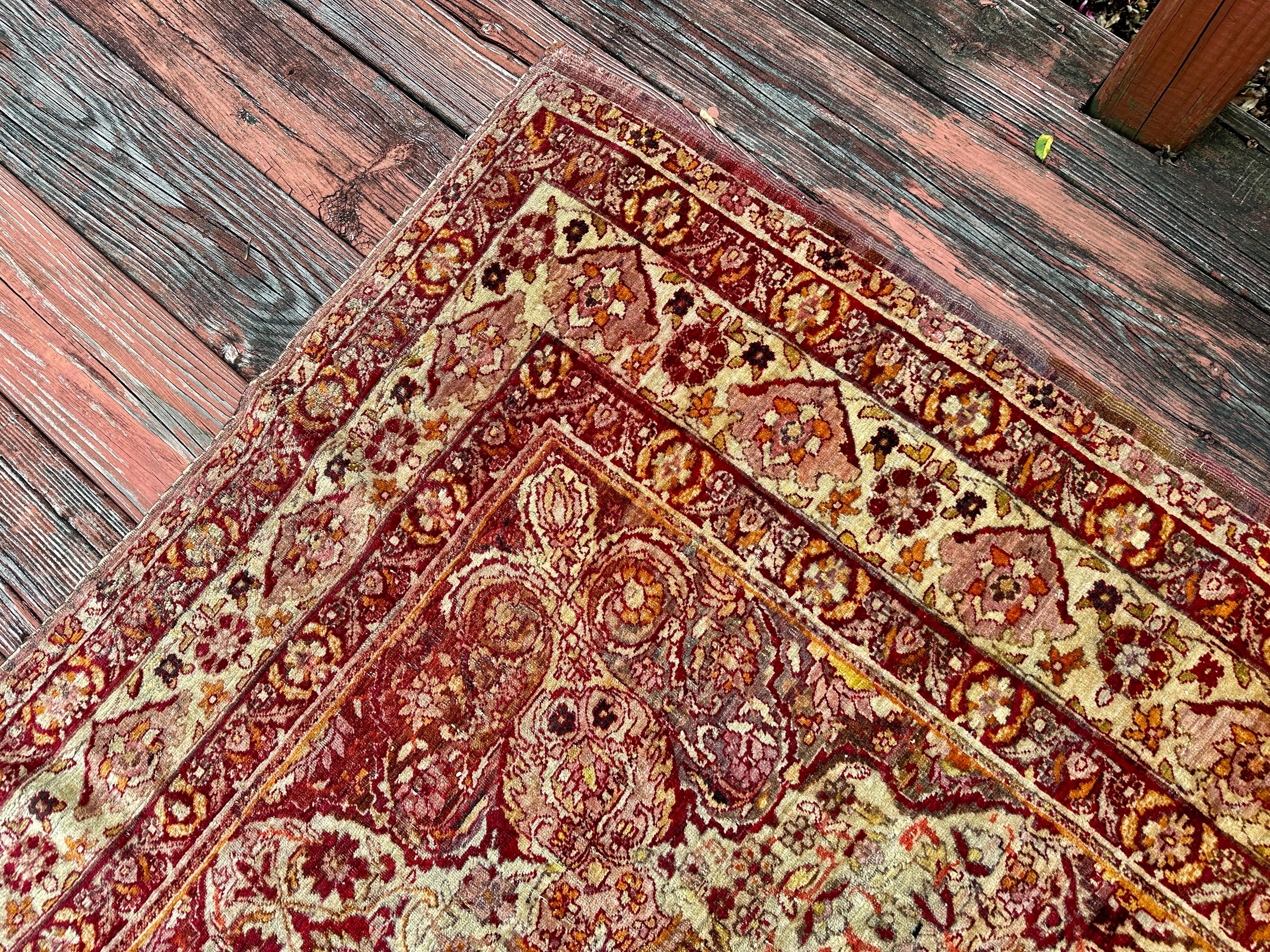 SUPERB Antique Persian Oriental Rug Yazed (Kerman) -   SALE   20% OFF  MUST SELL For Sale 2
