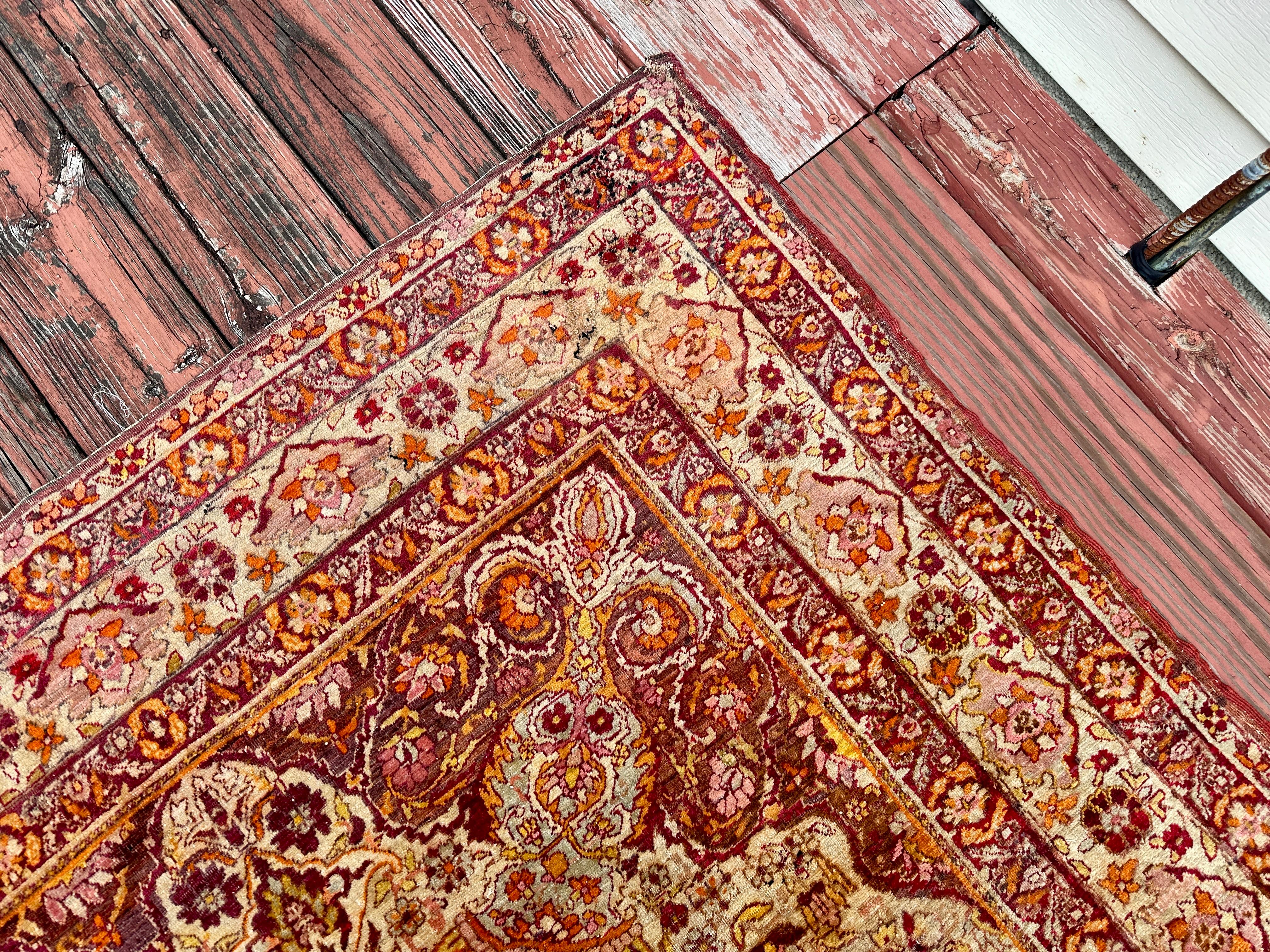 SUPERB Antique Persian Oriental Rug Yazed (Kerman) -   SALE   20% OFF  MUST SELL For Sale 6