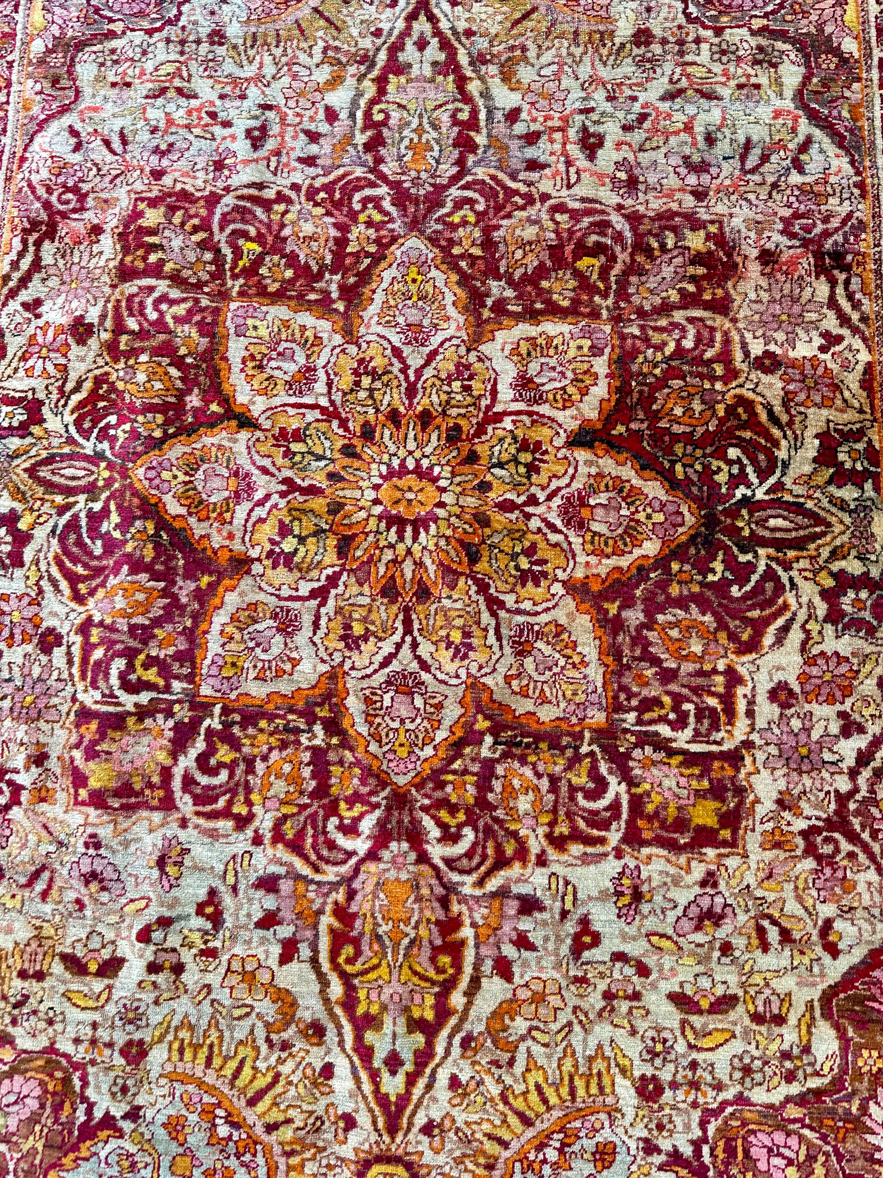SUPERB Antique Persian Oriental Rug Yazed (Kerman) -   SALE   20% OFF  MUST SELL For Sale 1