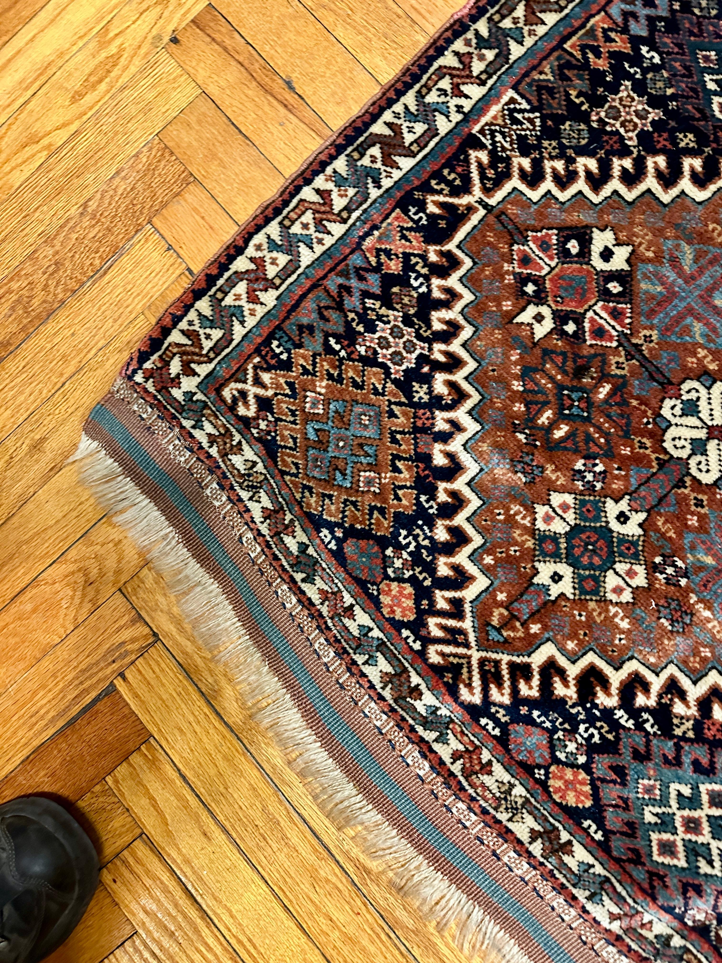 SUPERB Antique Persian Qush Gai Oriental Rug - RR743 GREAT FOR THE GERMAN MARKET For Sale 5