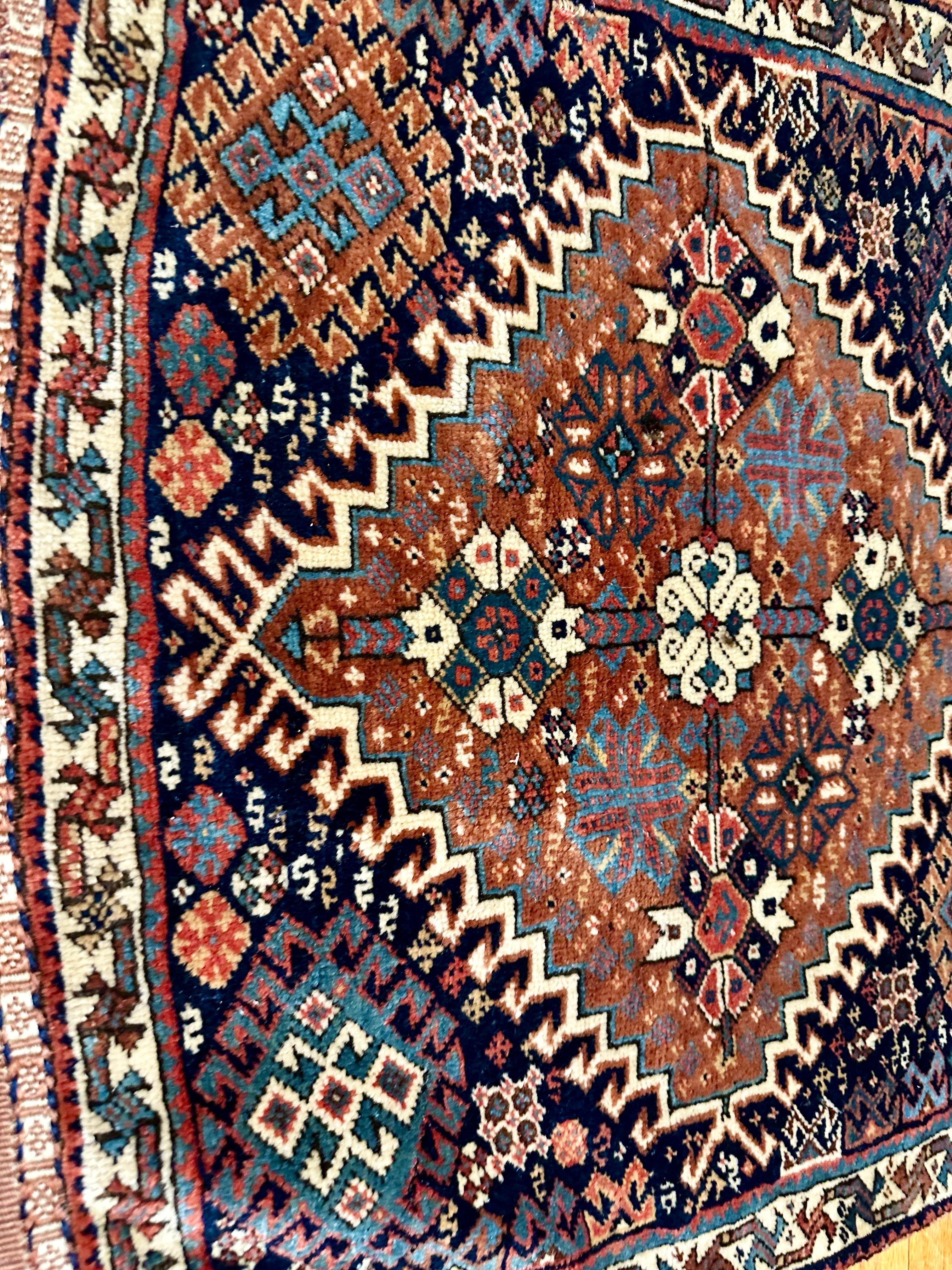 20th Century SUPERB Antique Persian Qush Gai Oriental Rug - RR743 GREAT FOR THE GERMAN MARKET For Sale