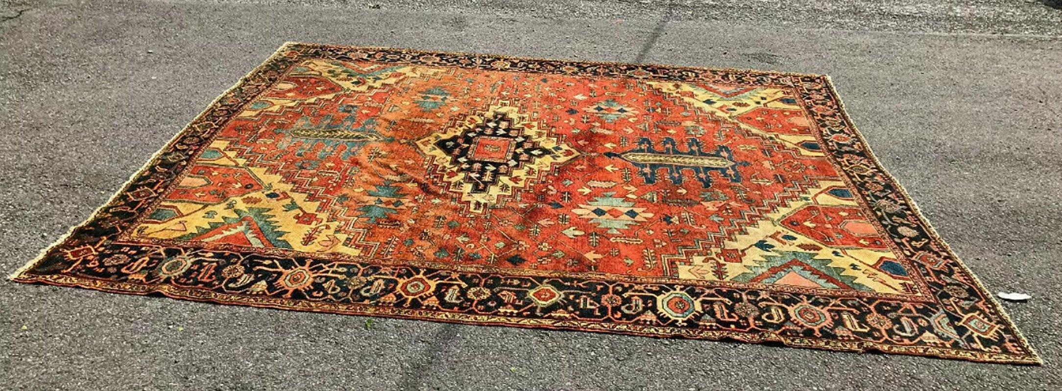 SUPERB Antique PERSIAN  Serapi Rug circa 1850 - RR3270  SALE 30%  OFF For Sale 2