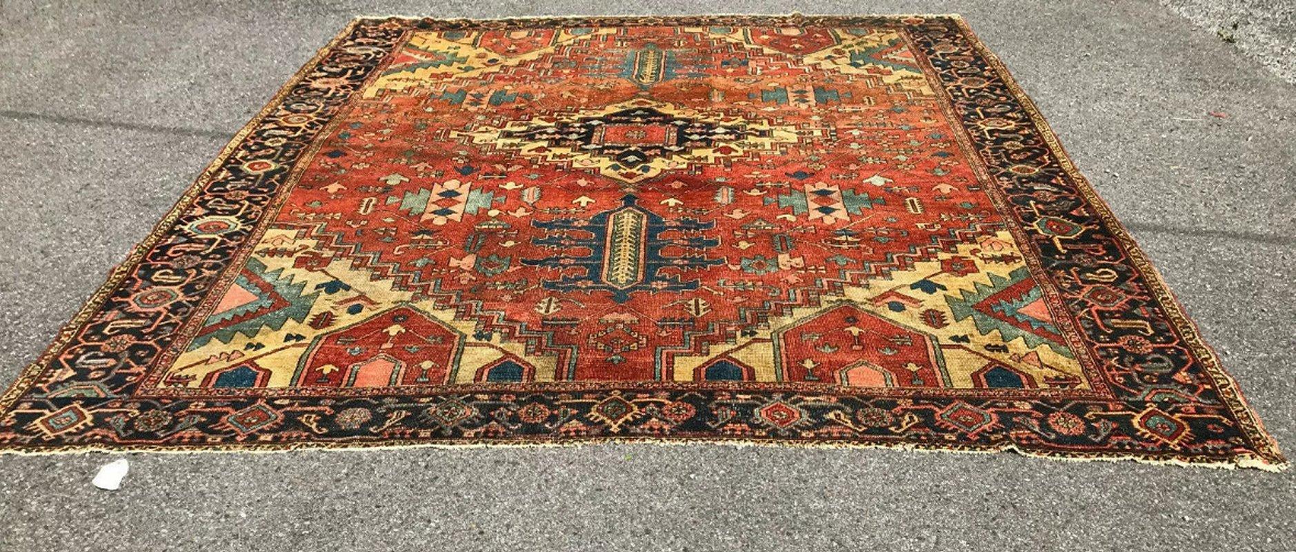SUPERB Antique PERSIAN  Serapi Rug circa 1850 - RR3270  SALE 30%  OFF For Sale 4