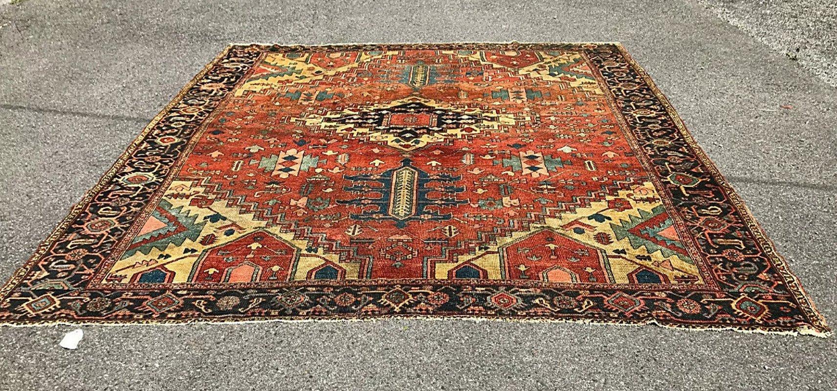 SUPERB Antique PERSIAN  Serapi Rug circa 1850 - RR3270  SALE 30%  OFF For Sale 5