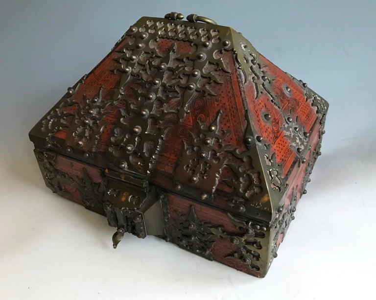 Superb Antique South Indian Kerala dowry box Interior Design Antiques