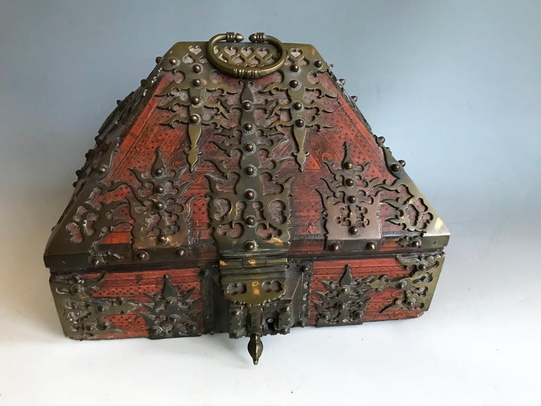 Superb Antique South Indian Kerala dowry box Interior Design Antiques