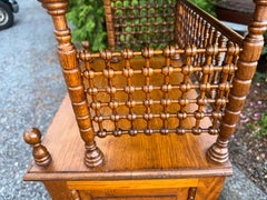 SUPERB Antique "Stick & Ball" American Small OAK Cabinet - W5005         SALE