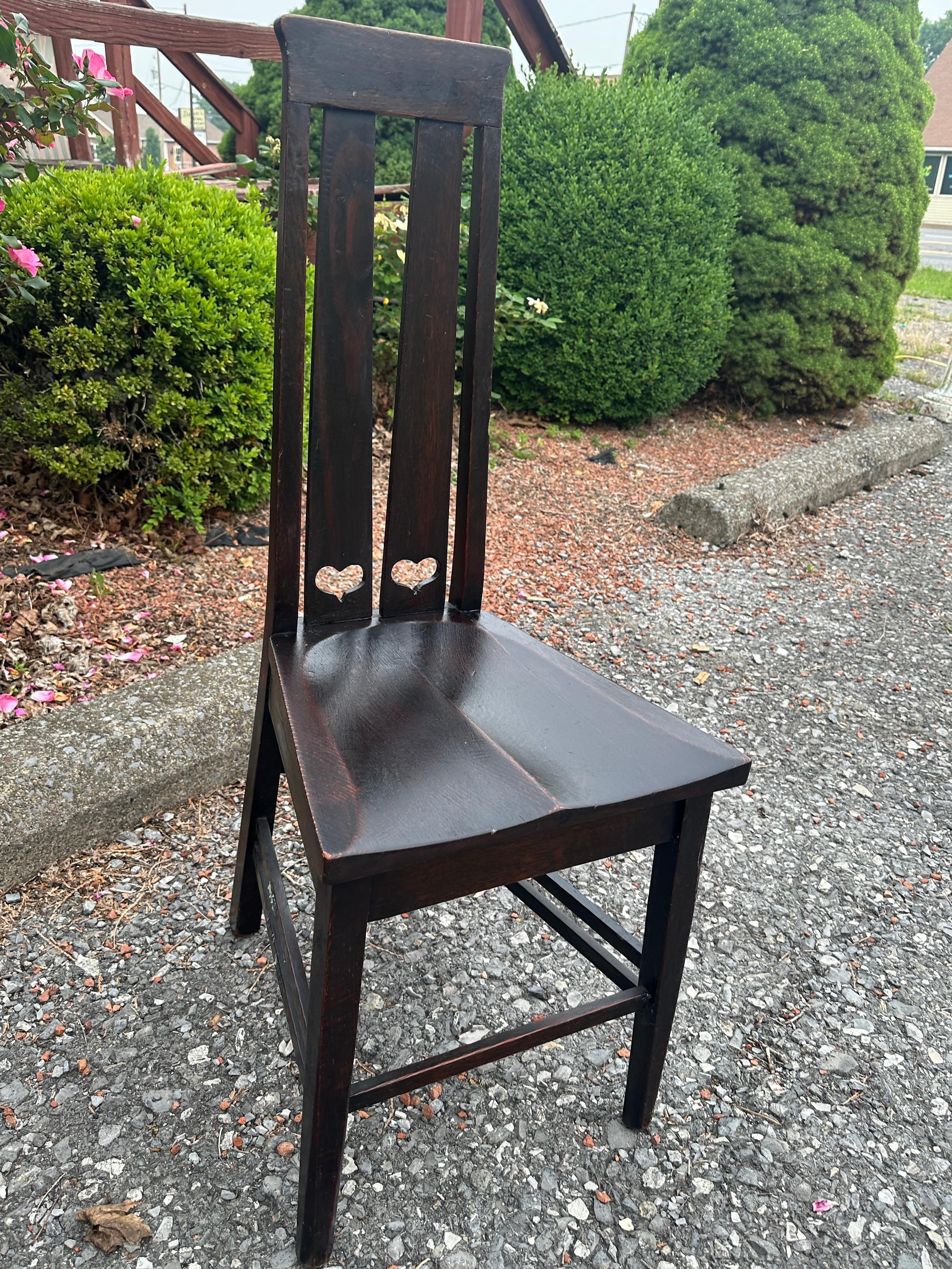 SUPERB Antique Stickley Brothers Narrow Chair - W1829 Estadounidense en venta