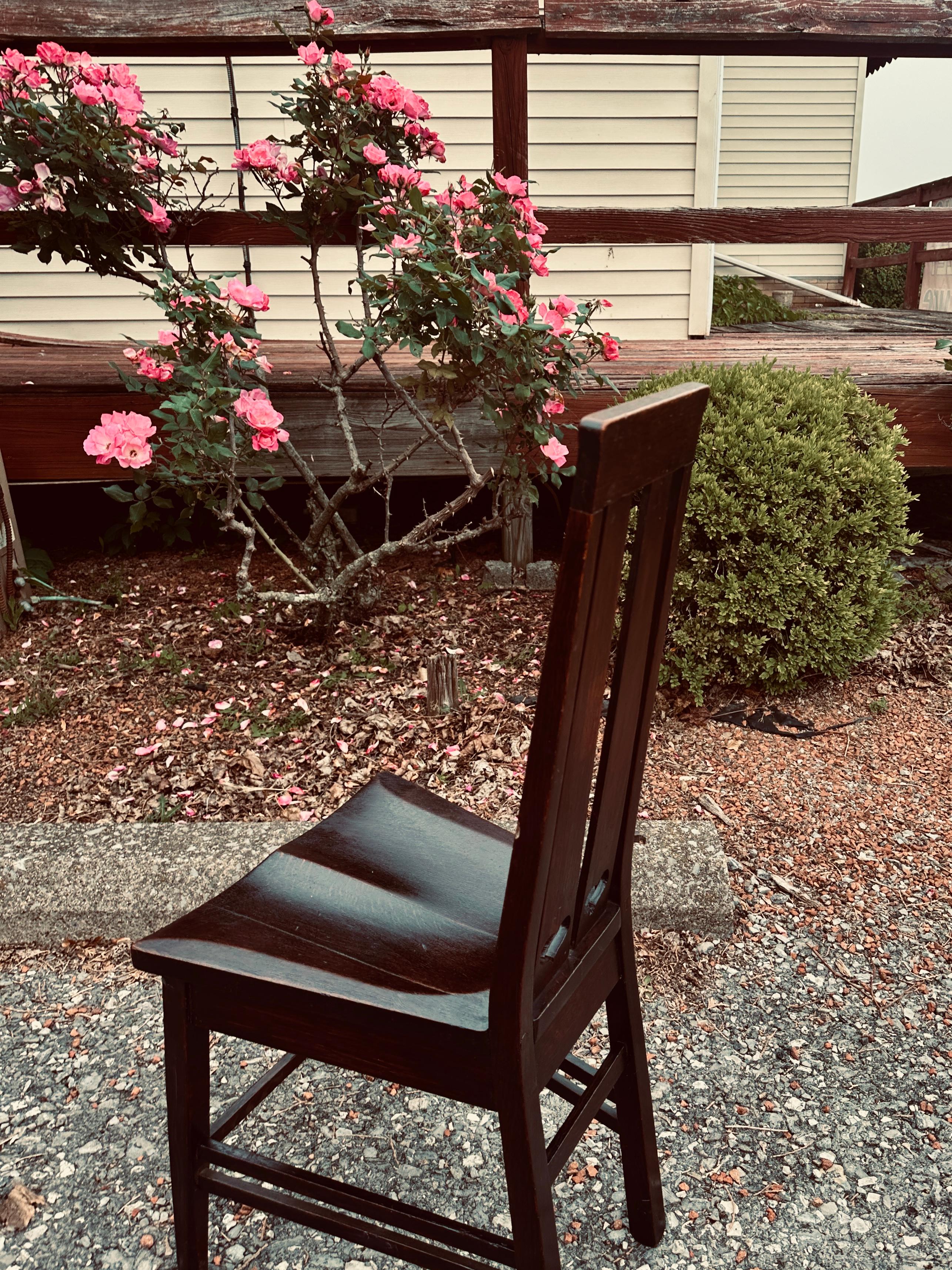 SUPERB Antique Stickley Brothers Narrow Chair - W1829 en Bueno estado para la venta en Shamokin Dam, PA