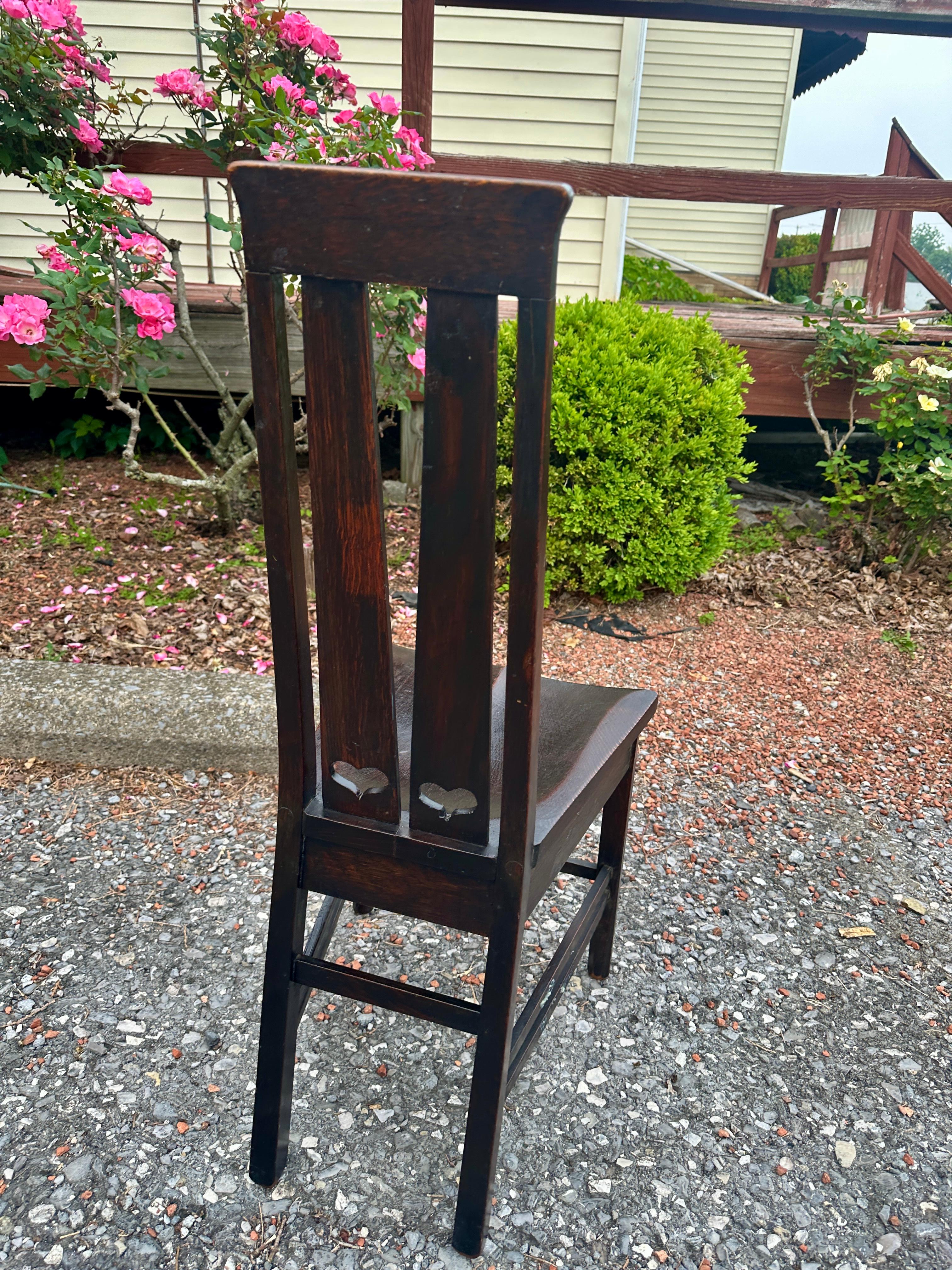 SUPERB Antique Stickley Brothers Narrow Chair - W1829 siglo XX en venta