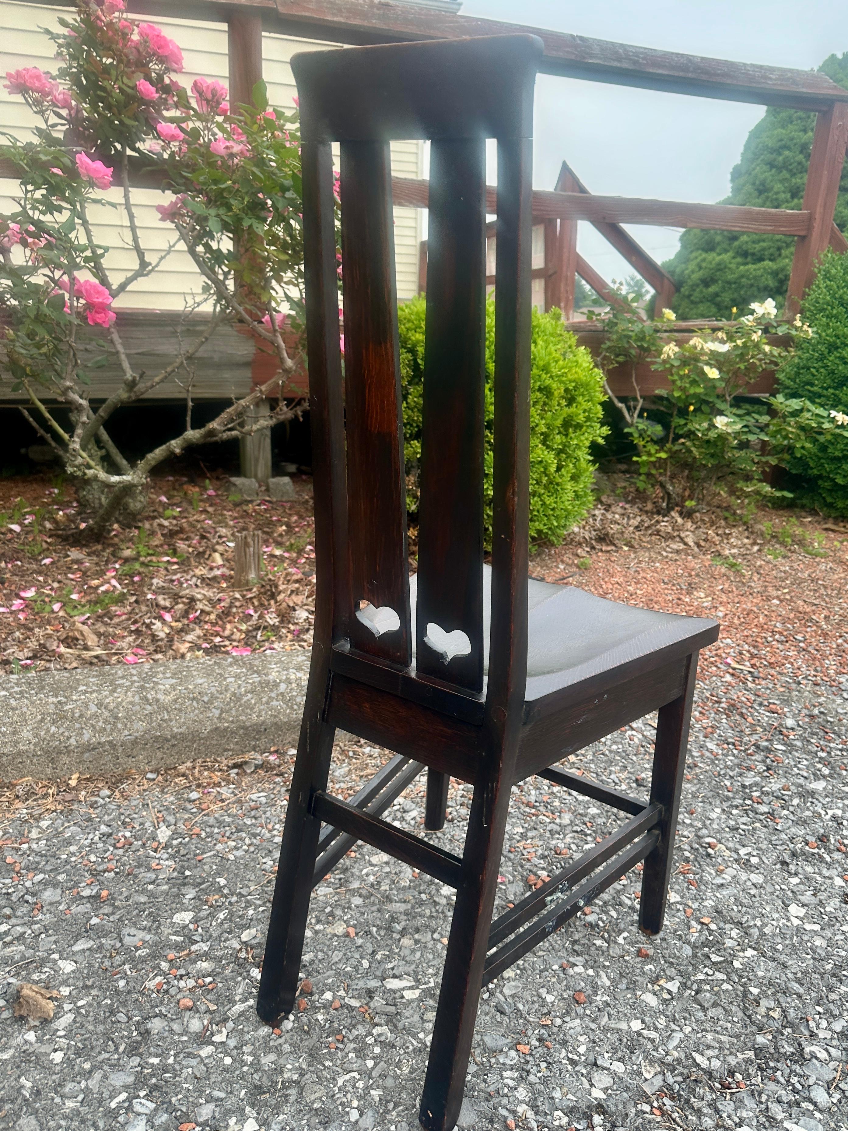 SUPERB Antique Stickley Brothers Narrow Chair - W1829 en venta 1