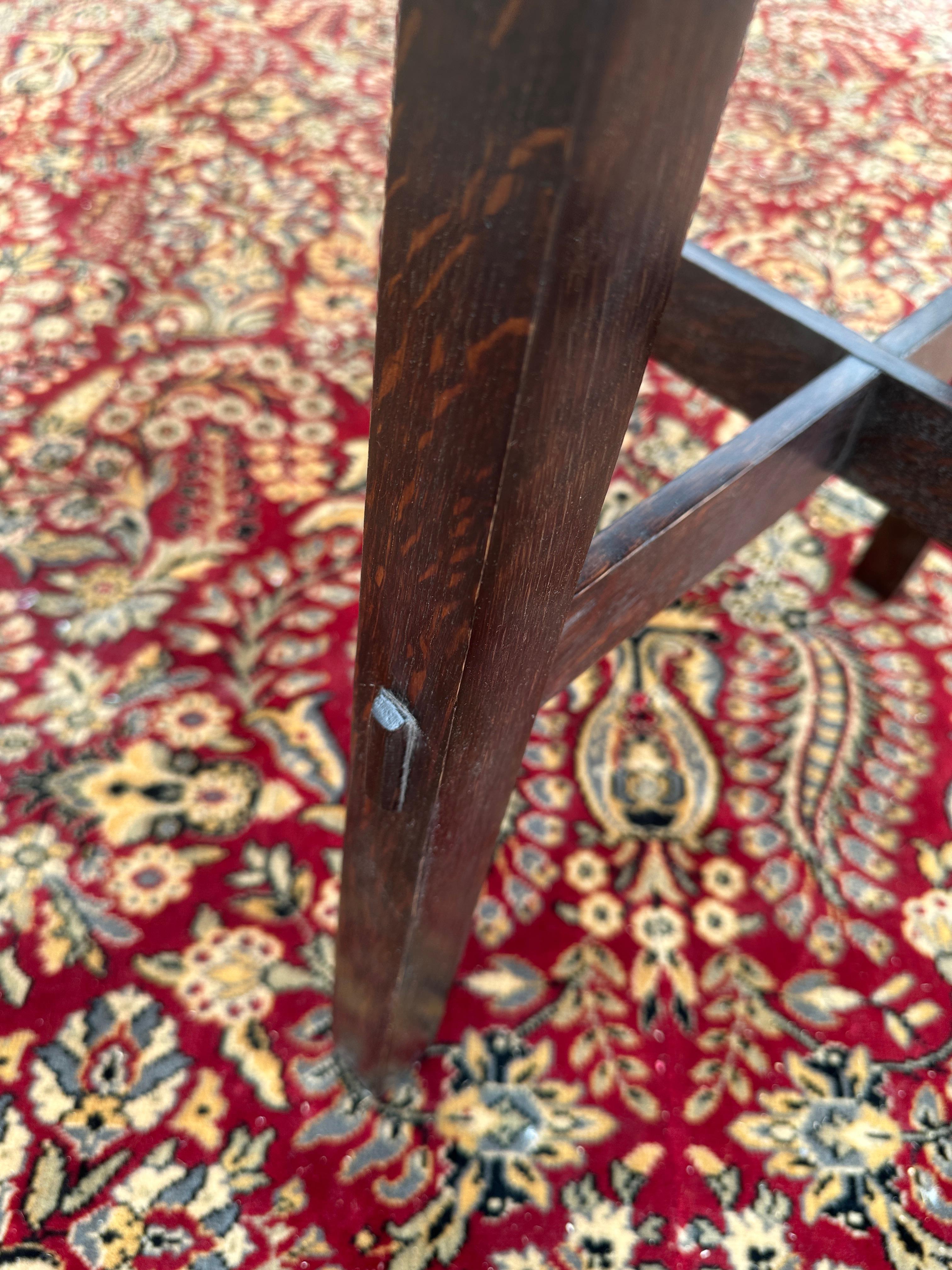 Mesa antigua Stickley Brothers con patas ensanchadas - ¡Firmada! - W8385  EXTRA   OFF en venta 8