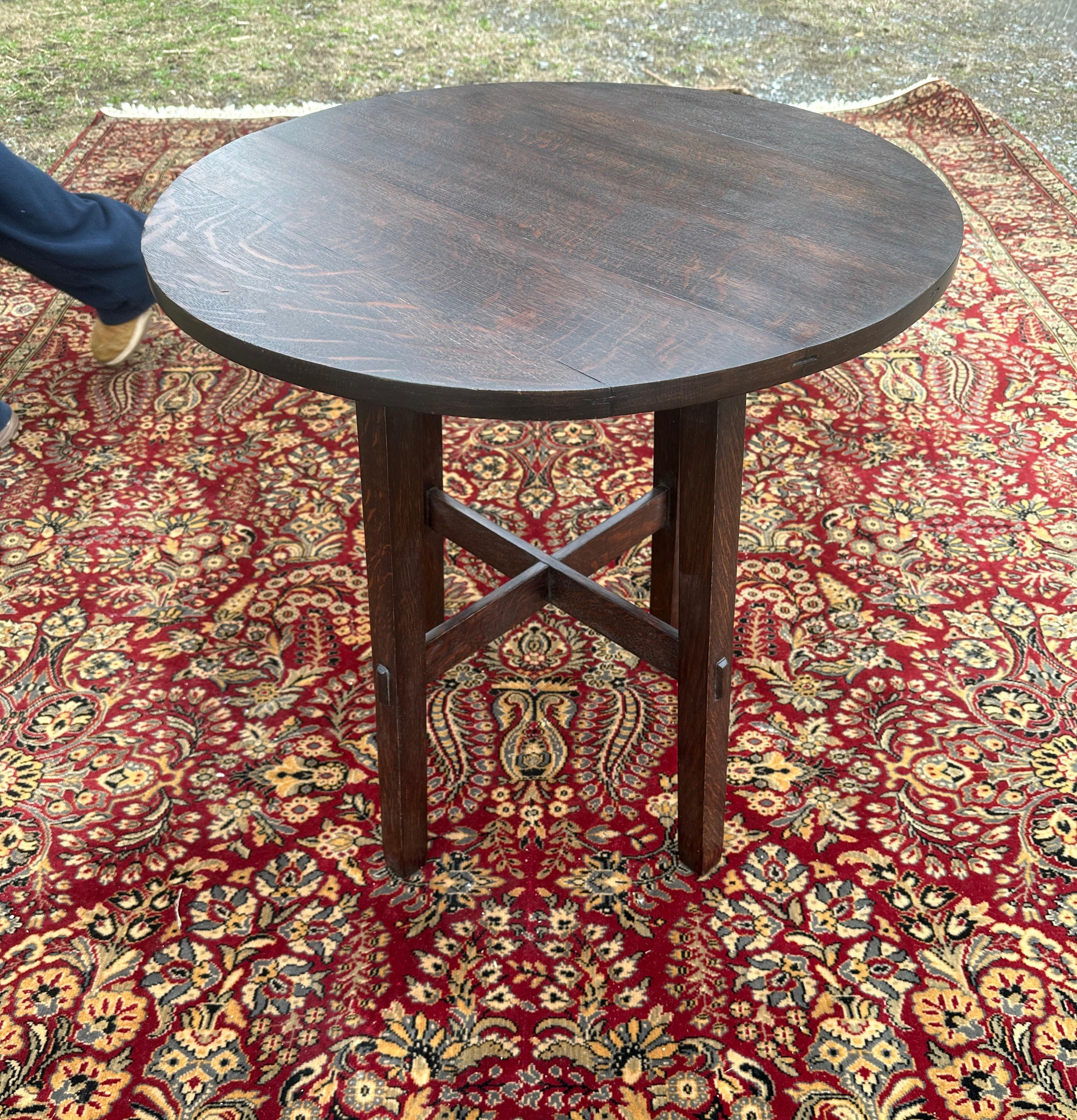 Mesa antigua Stickley Brothers con patas ensanchadas - ¡Firmada! - W8385  EXTRA   OFF en venta 12