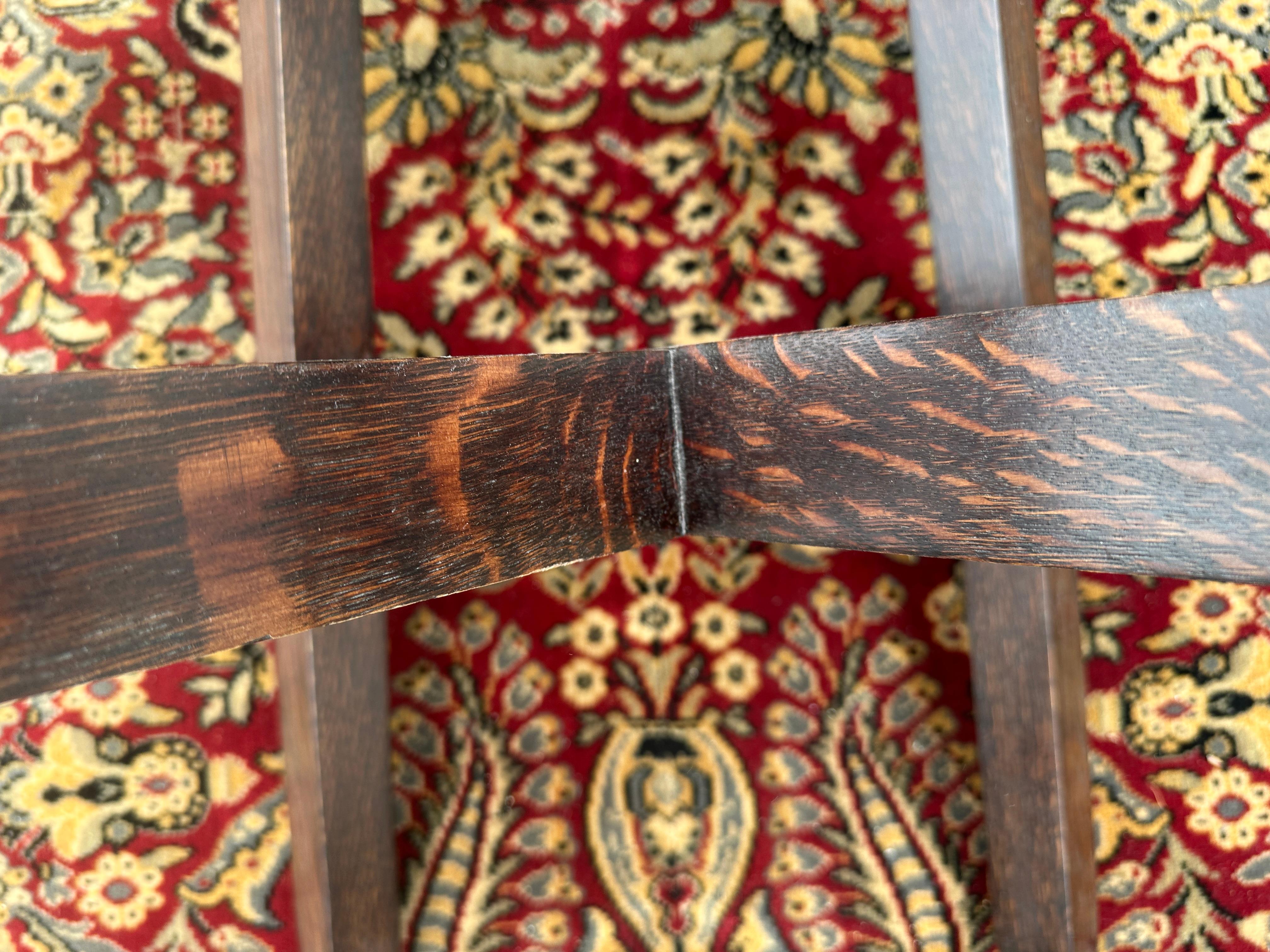 Mesa antigua Stickley Brothers con patas ensanchadas - ¡Firmada! - W8385  EXTRA   OFF Roble en venta