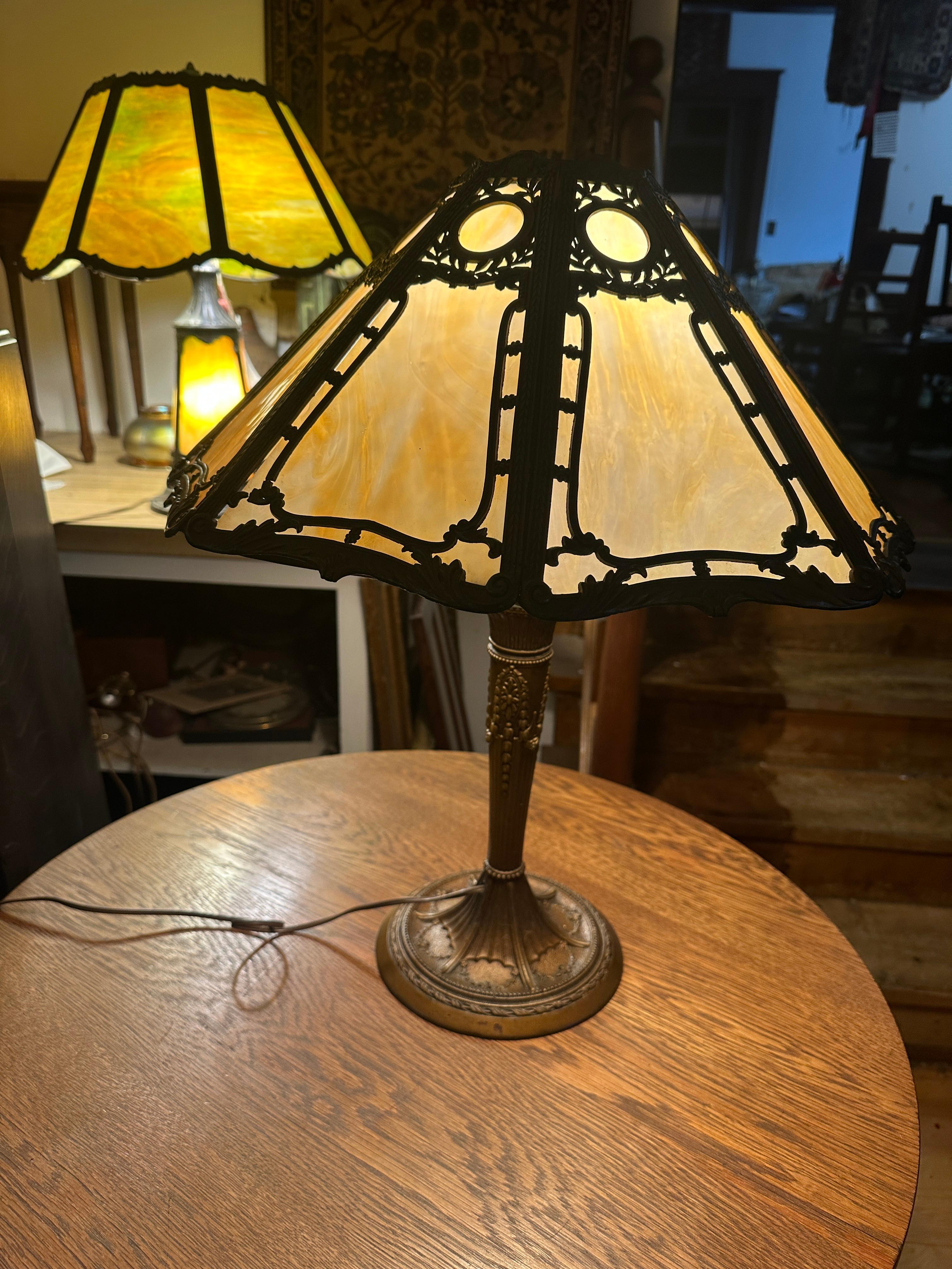 American Superb Antique Table Lamp - W8340 For Sale