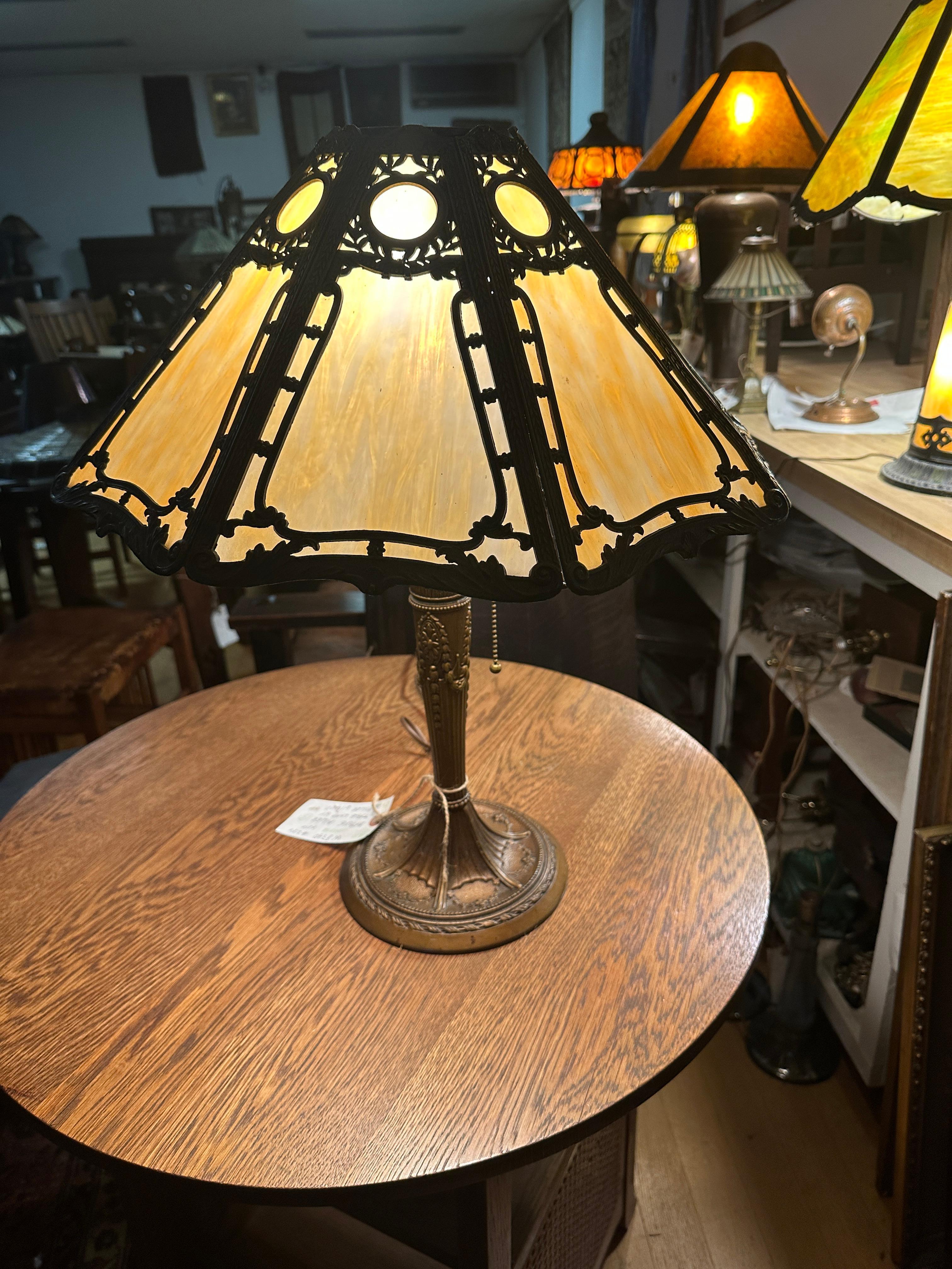 Superb Antique Table Lamp - W8340 For Sale 2
