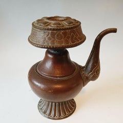 Superb Antique Tibetan Ritual Copper Ewer Asian Buddhist antiques