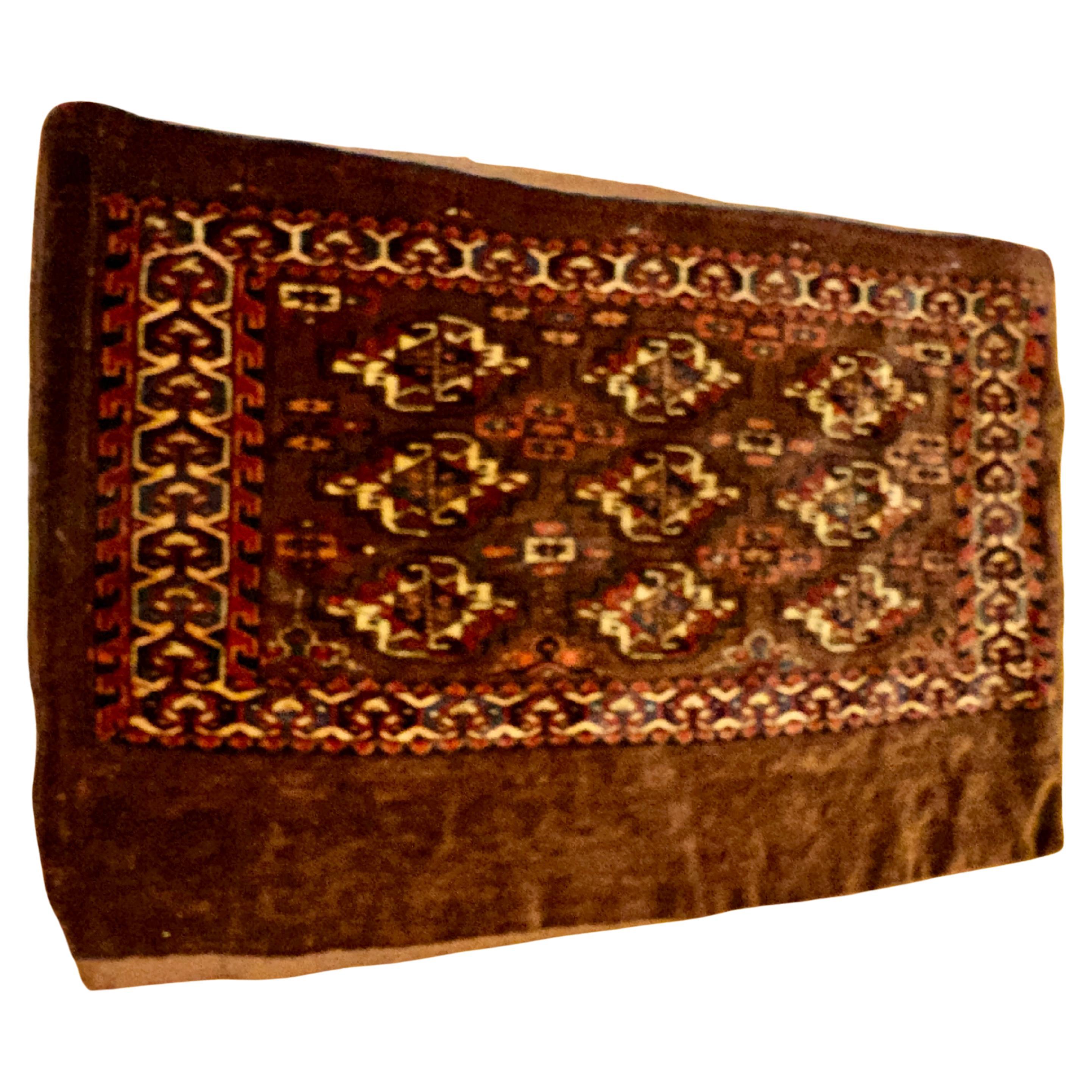 SUPERBO Tappeto antico turkmeno della fine del XIX secolo - RR3613 in vendita