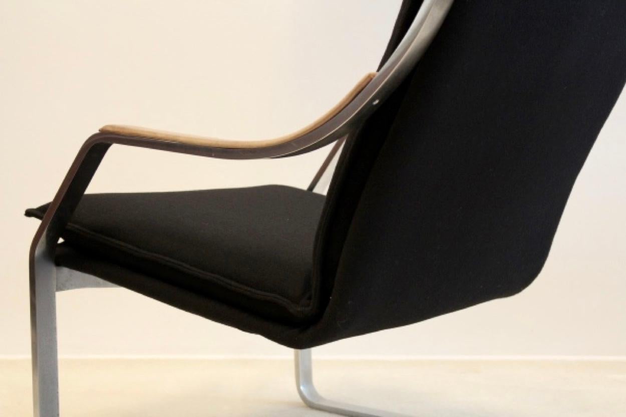 Stainless Steel Superb Art Collection Easy Chair for Walter Knoll by Rudolf B Glatzel, 1970s