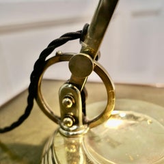 Superb Art Deco Articulated Bankers Brass Desk Lamp