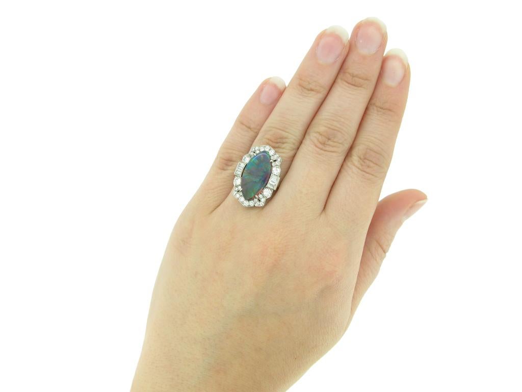 opal art deco ring