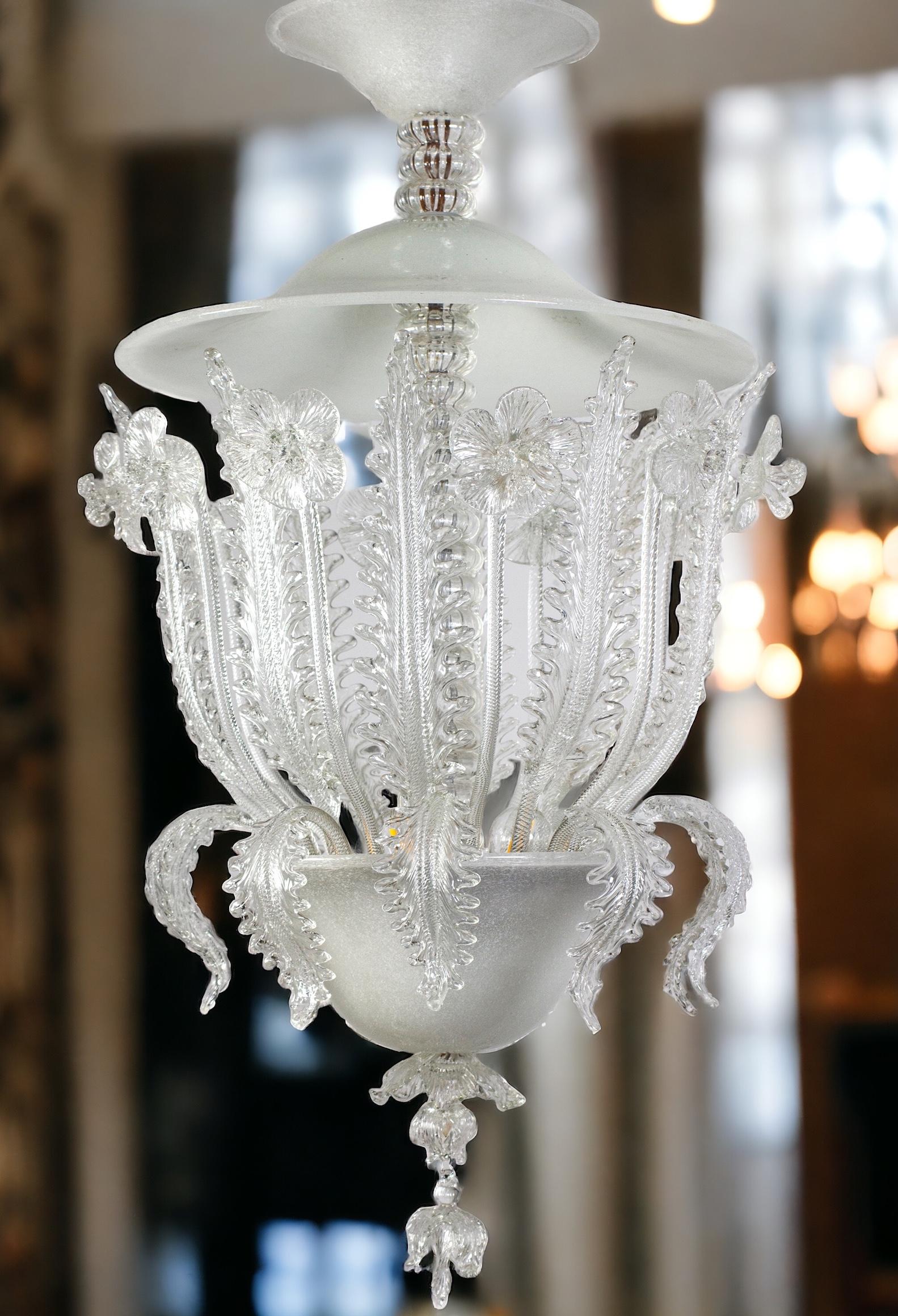 Superb Art Deco Murano Glass Chandelier by Ercole Barovier, 1930s In Good Condition For Sale In Rome, IT