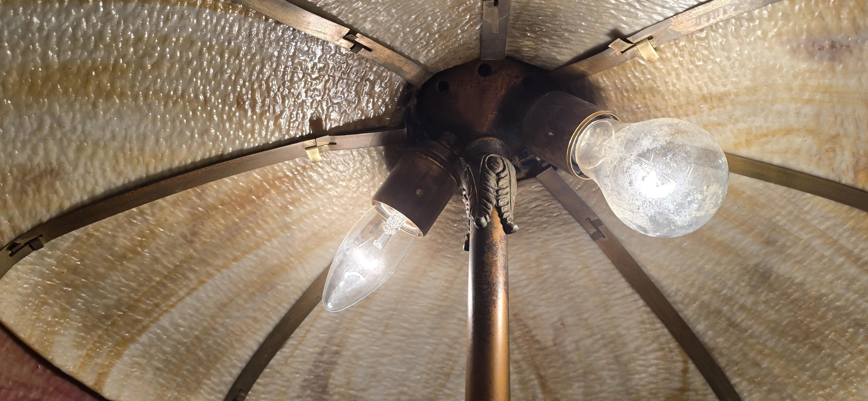 Superba lampada Art Noveau di The Charles Parker Company in vendita 8