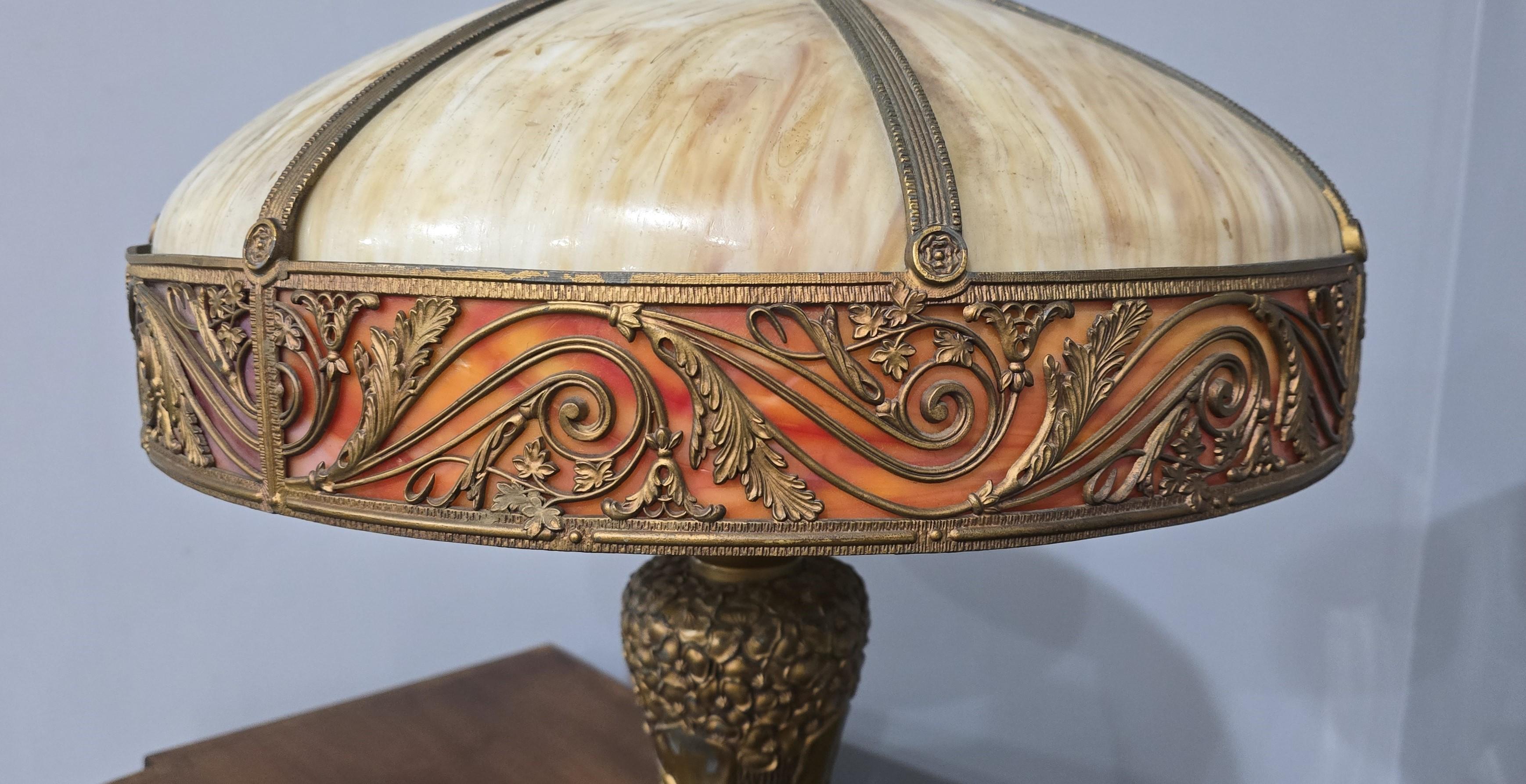 XX secolo Superba lampada Art Noveau di The Charles Parker Company in vendita