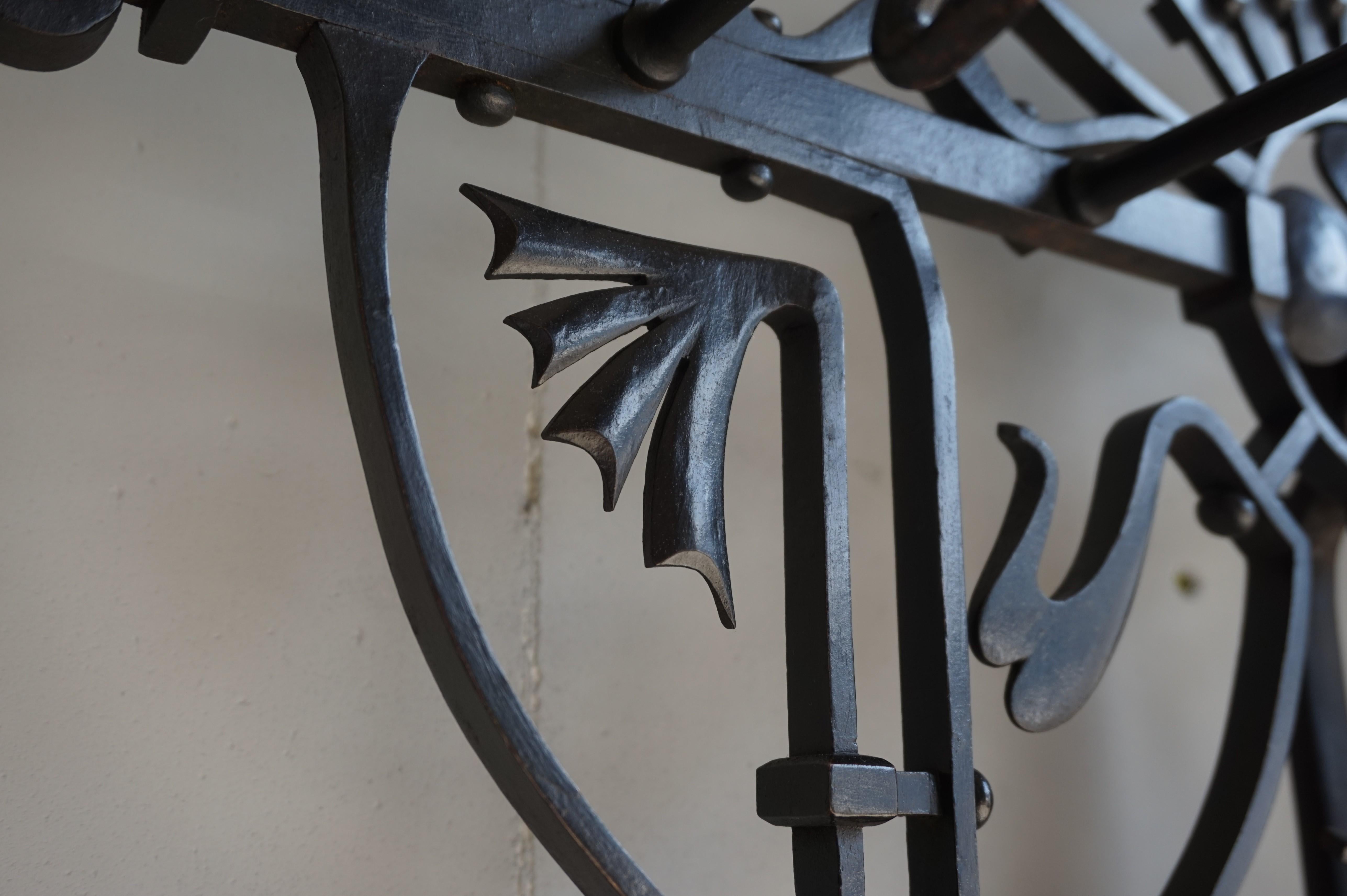 wrought iron coat rack with umbrella stand