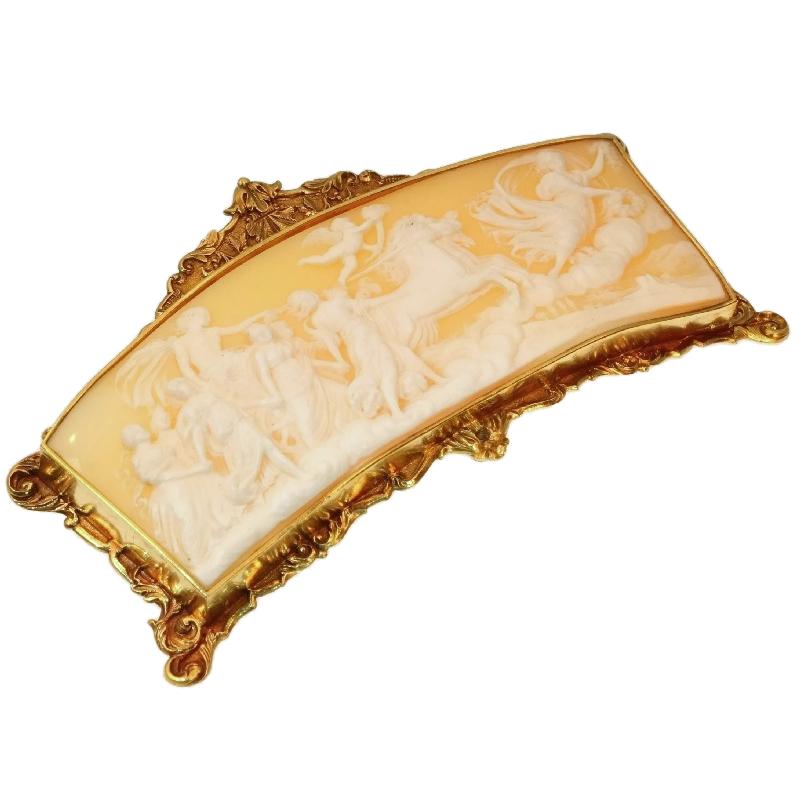  Superb Baroque Style French Cameo with Gold Mounting 2