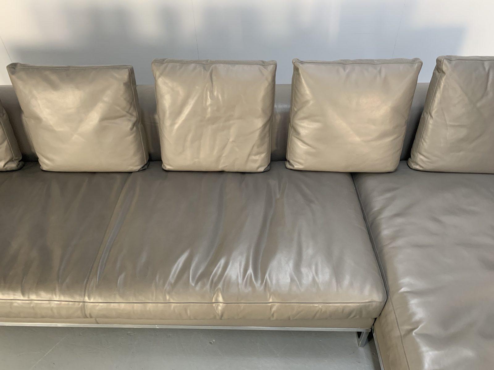 gamma leather sofa