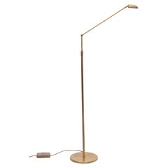 Superb Brass adjustable halogen floor lamp  1980s